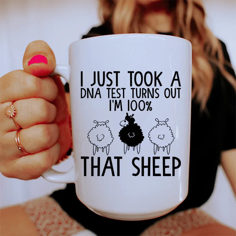 100% That Sheep Ceramic Mug 15 oz