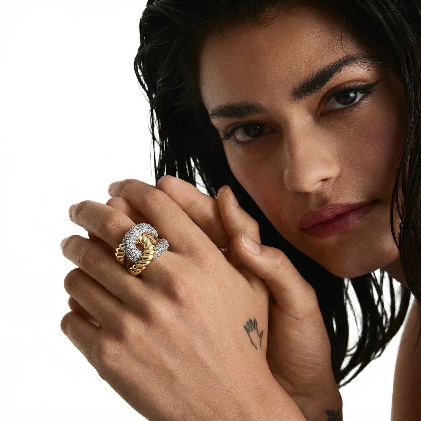Chain Link Statement Ring