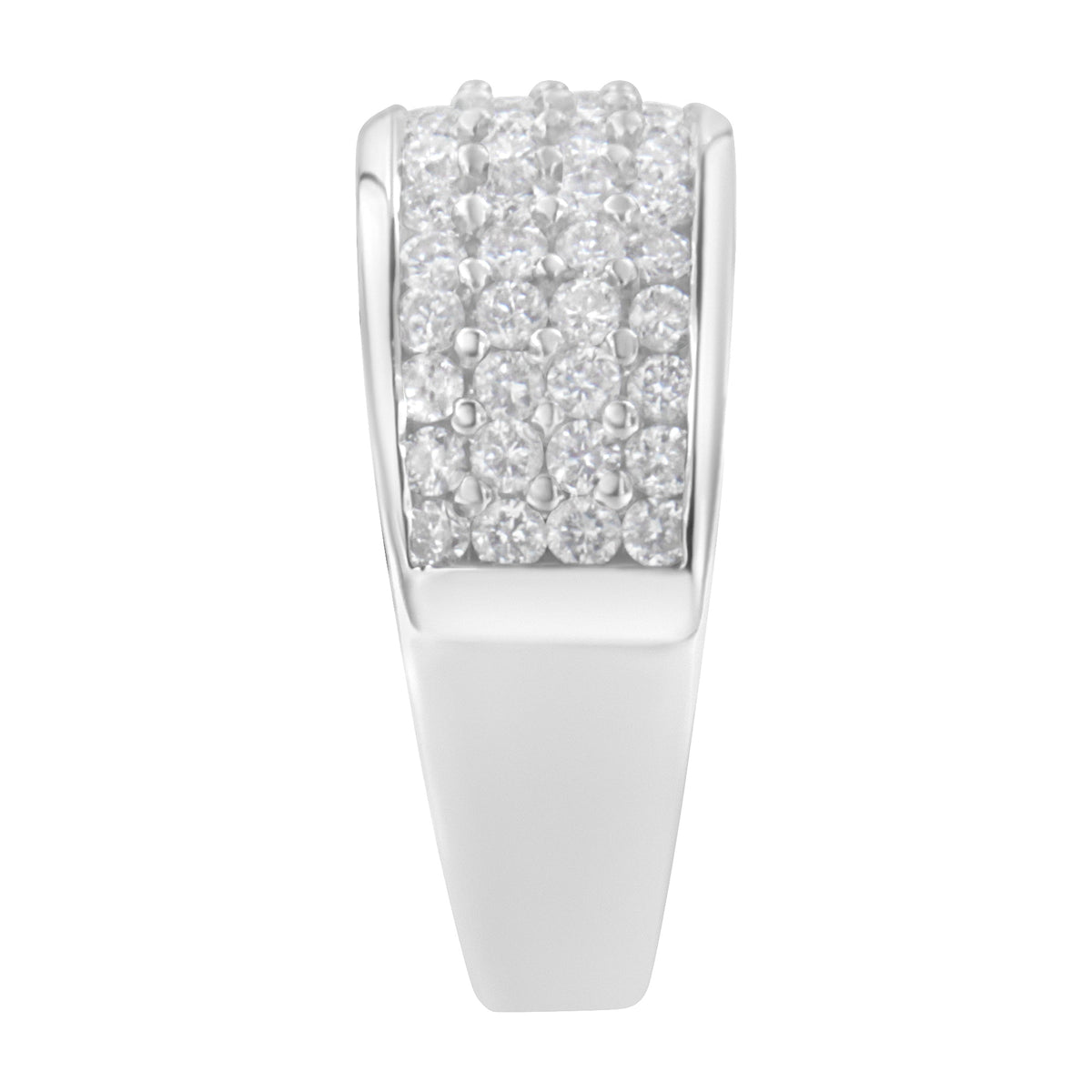 14K White Gold Round Cut Diamond Ring (1.0 Cttw, H-I Color, SI2-I1 Clarity) - Size 6-1/2