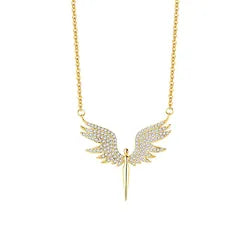 Celestial Guardian Angel Wing Necklace