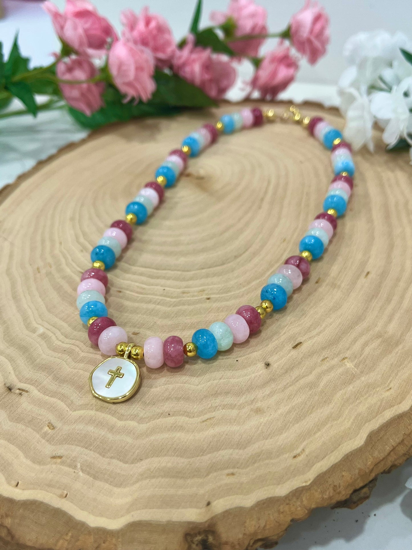 Christian Cross Necklace – Fruit of the Spirit Necklace