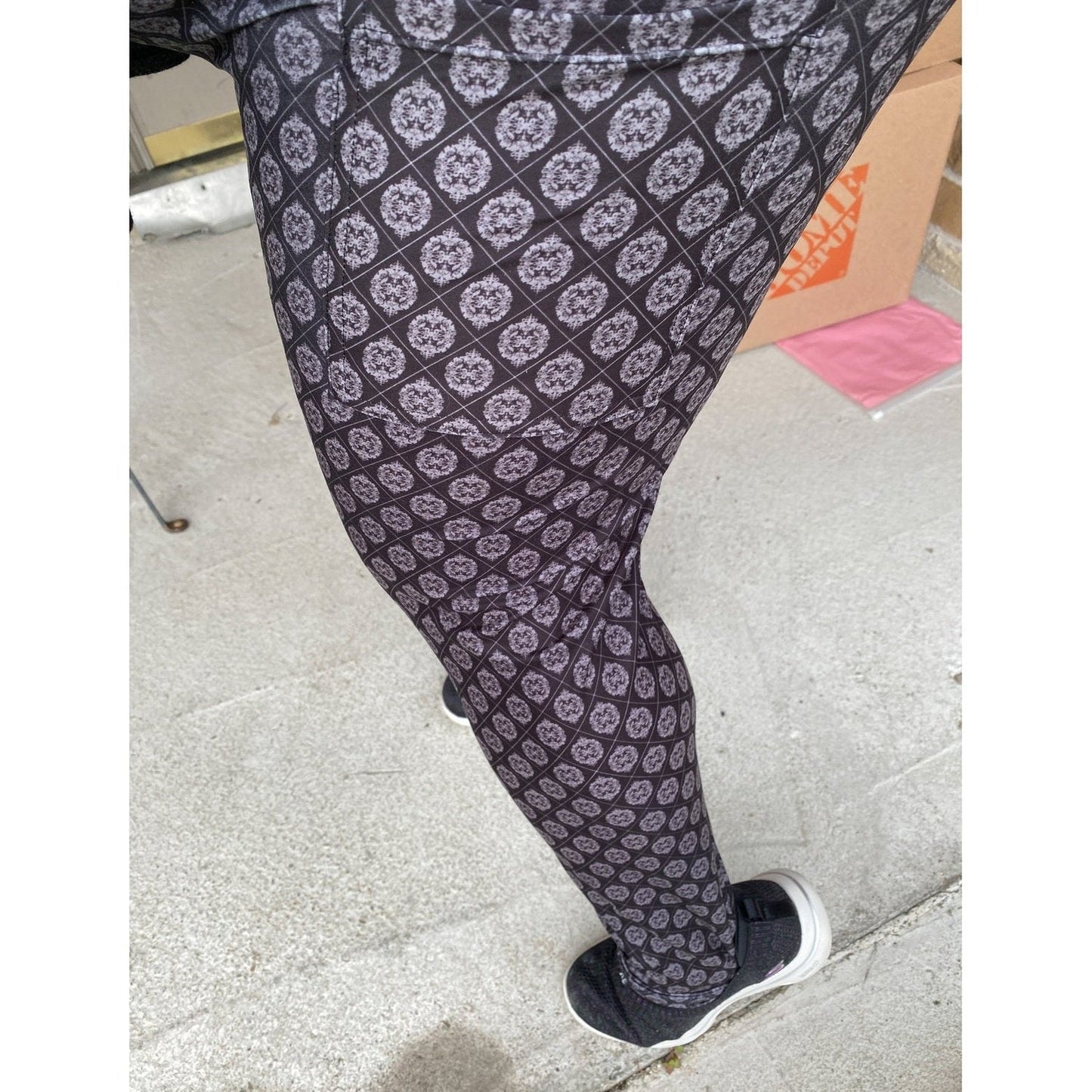 Butterfly Trail Rainbow Leggings with a Pocket on one Side
