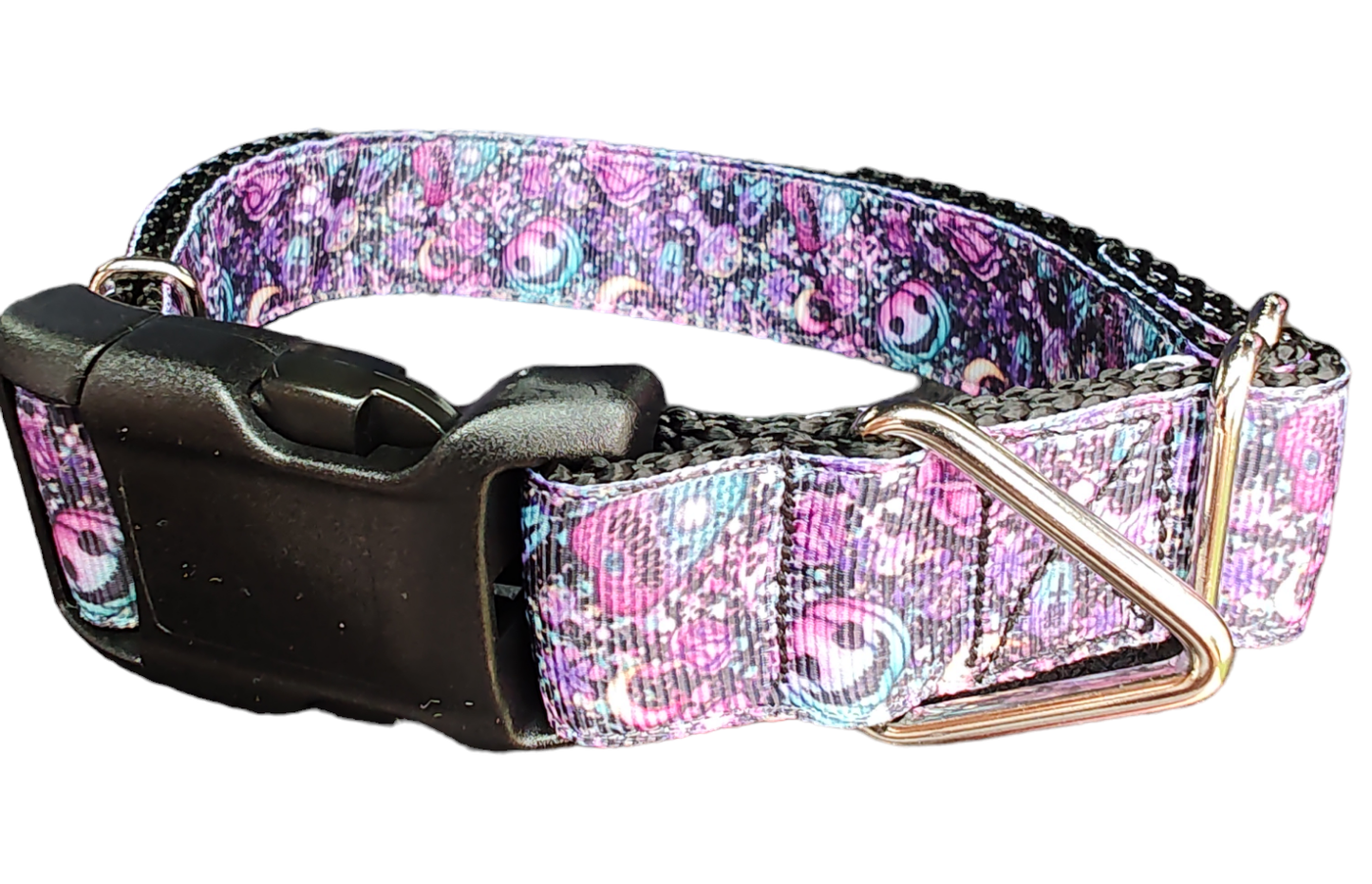Halloween Purple Paranormal Nylon Dog Collar