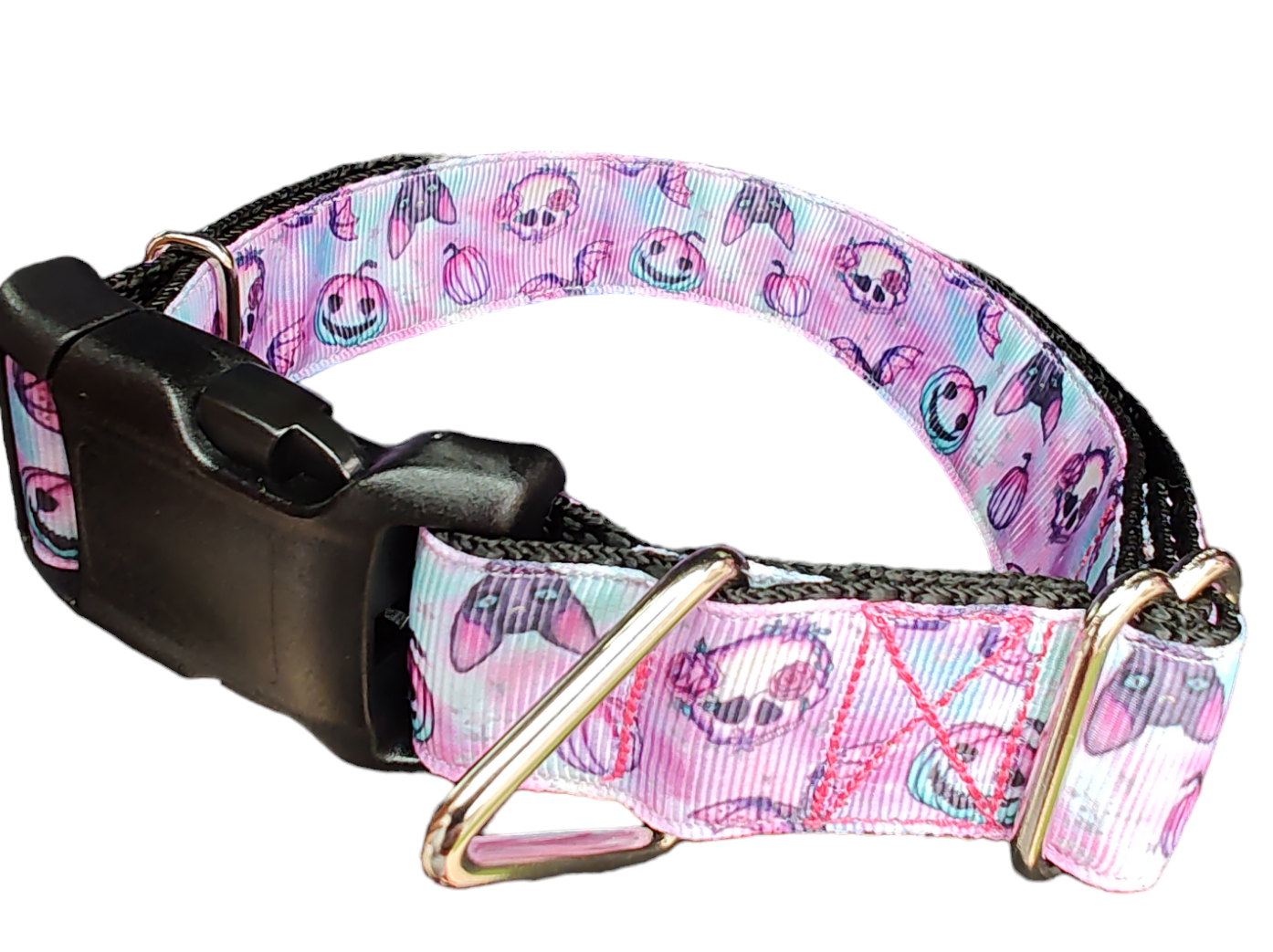 Halloween Purple Spooky Season Nylon Dog Collar
