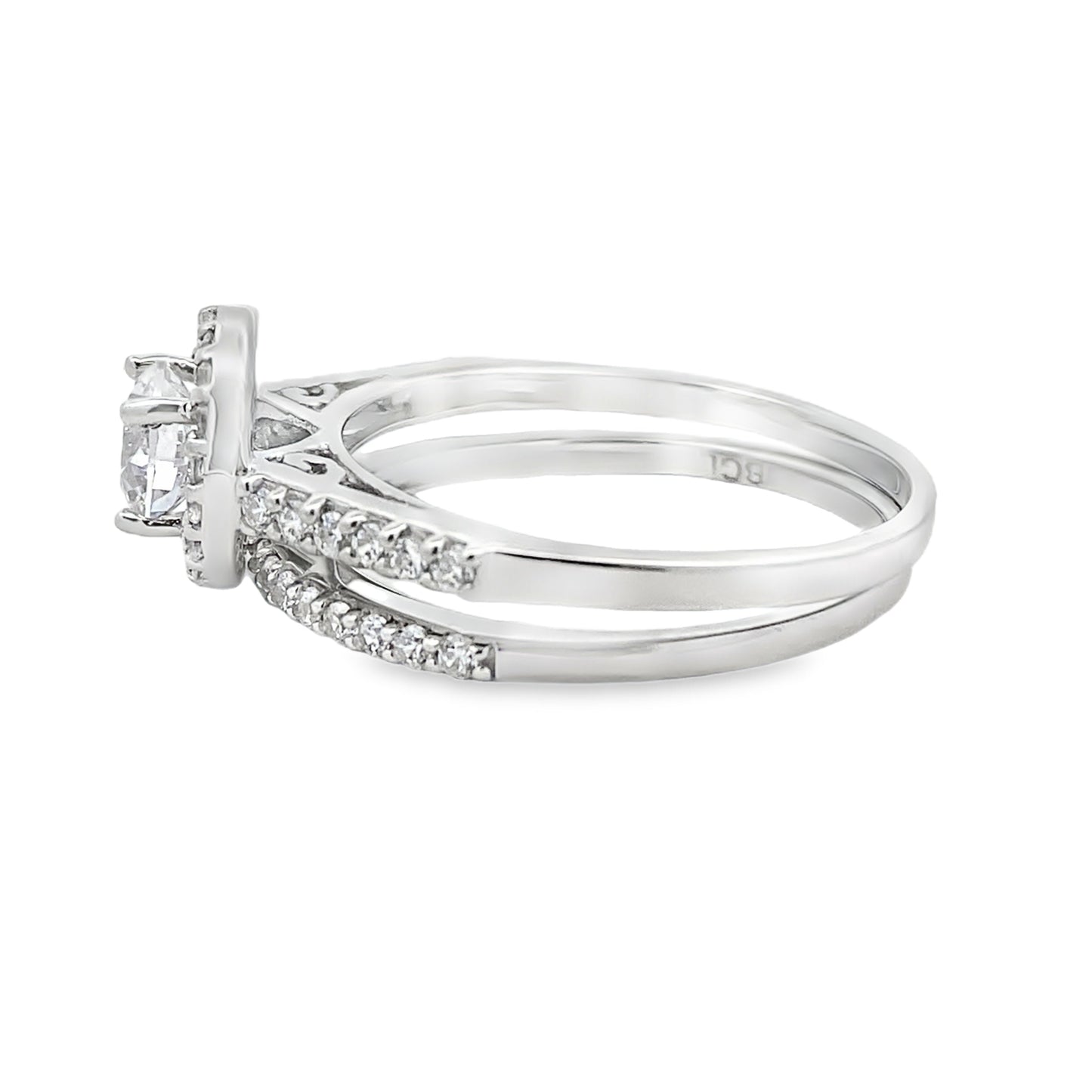 Natural Cubic Zirconia CZ SS Bridal Sterling Silver