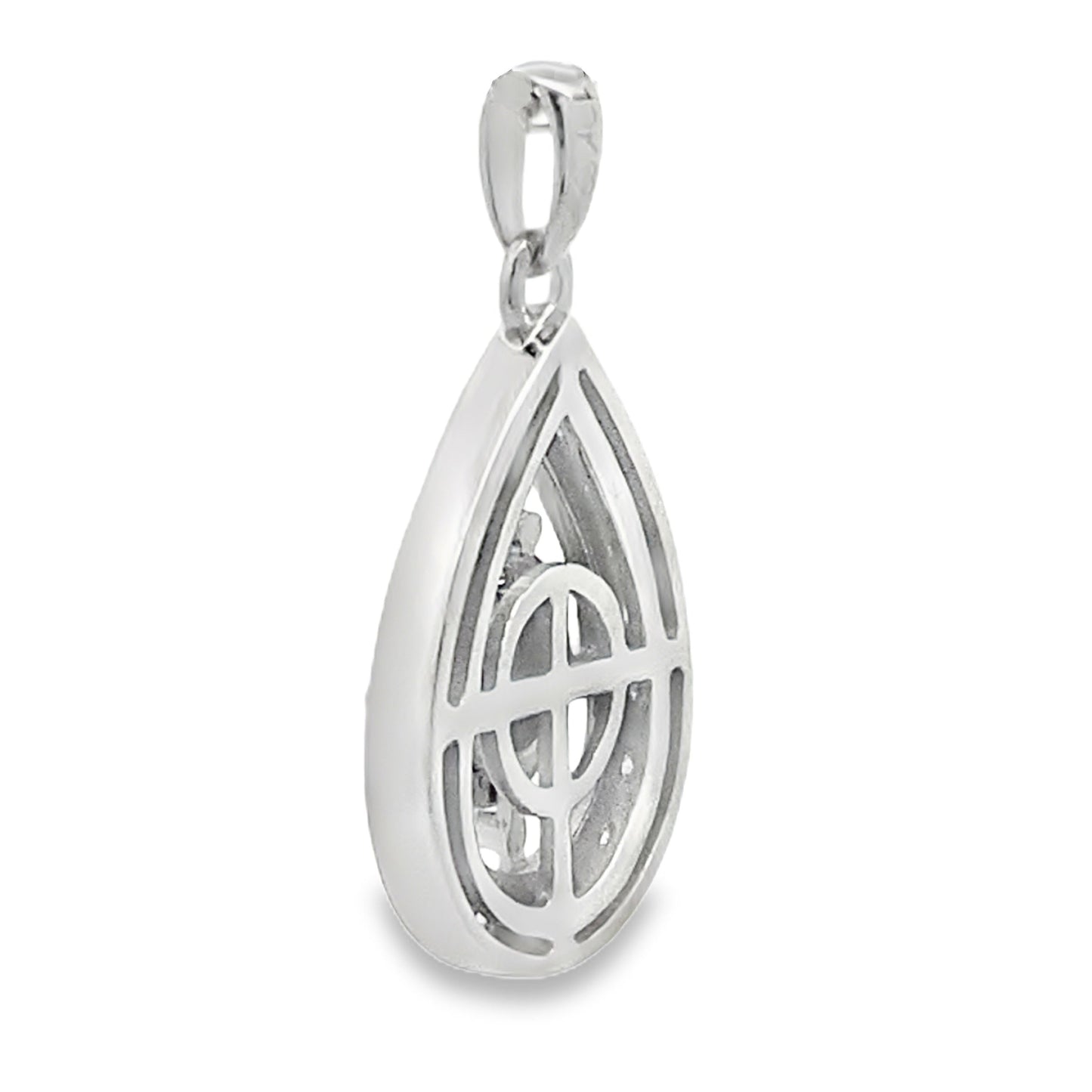 Genuine .25ct Diamond Fashion Pendants 10KT White Gold