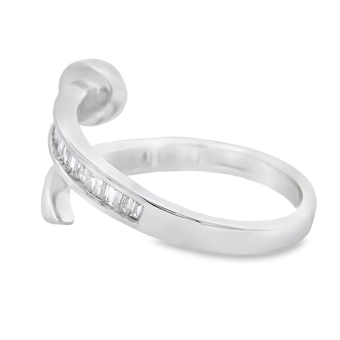 Natural .35ct Diamond Ring 14KT White Gold