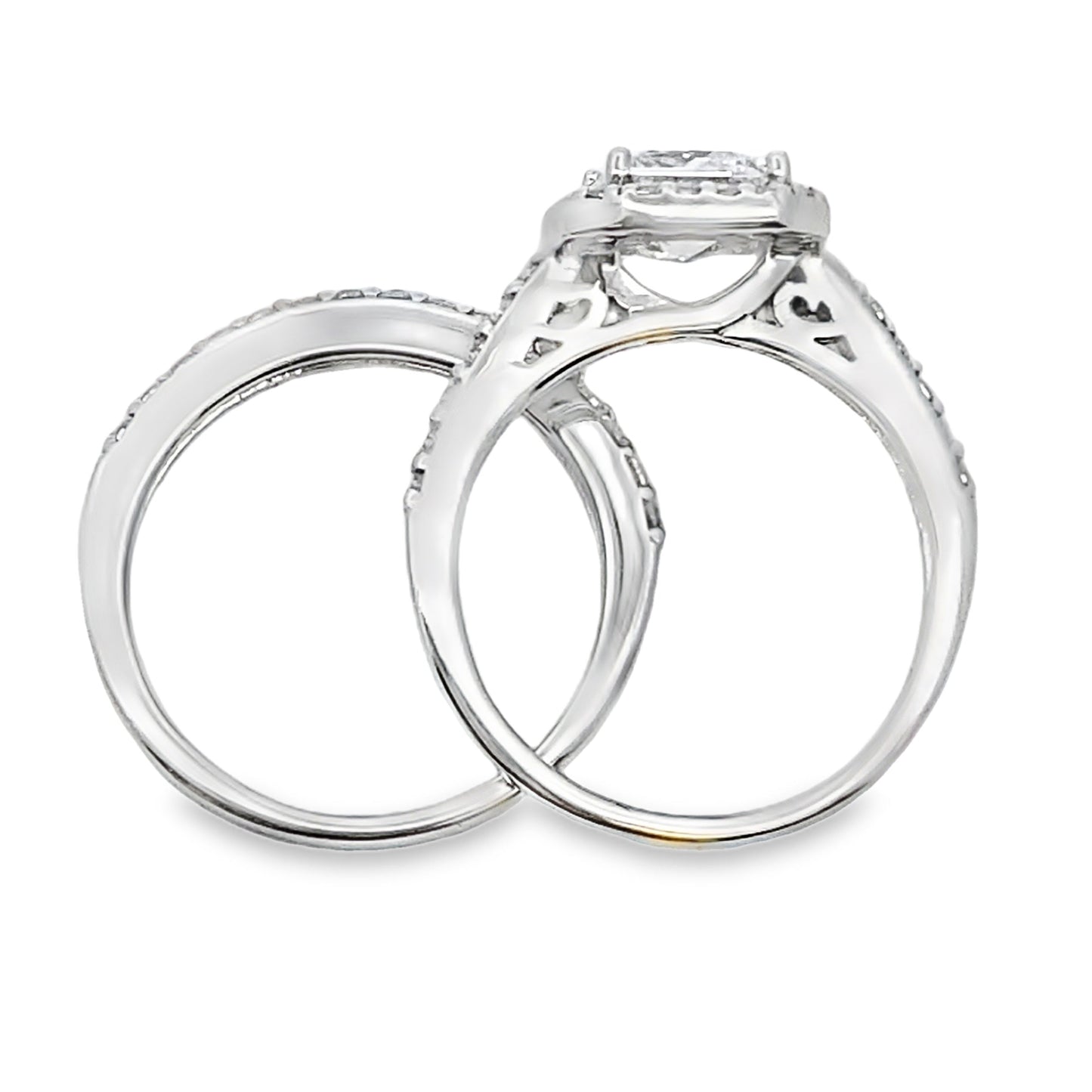 Genuine Cubic Zirconia CZ SS Bridal Sterling Silver