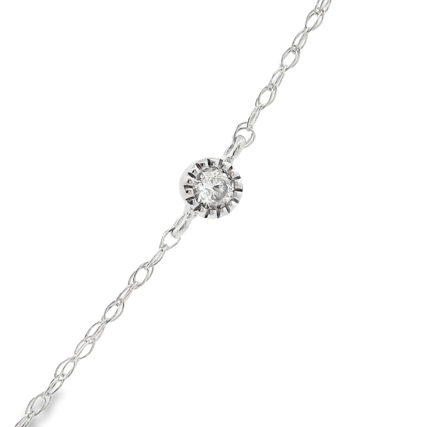 Genuine .32ct Diamond Fashion Pendants 14KT White Gold