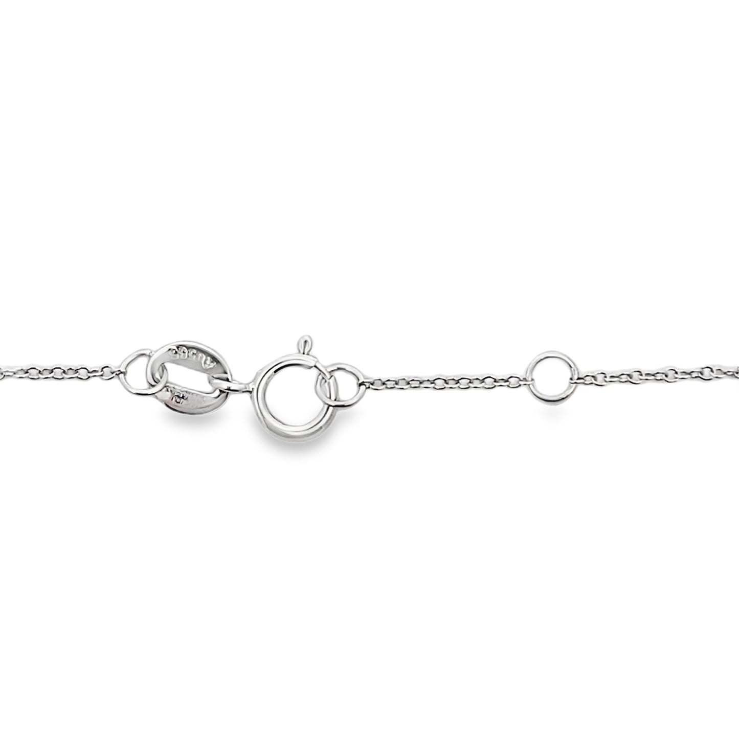 Genuine .25ct Ruby Diamond Bracelet 14KT White Gold