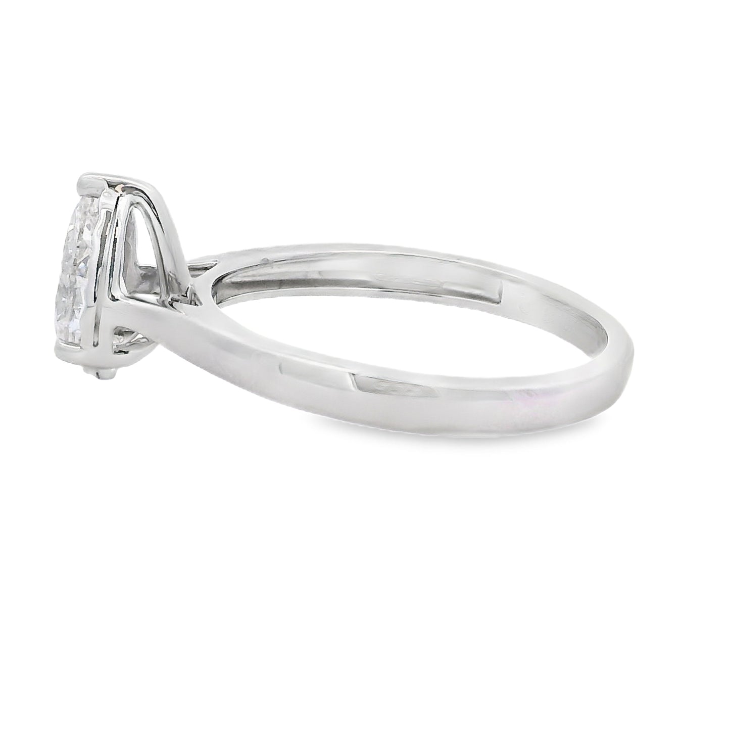 Genuine .75ct Lab Grown Diamond 10KT White Gold