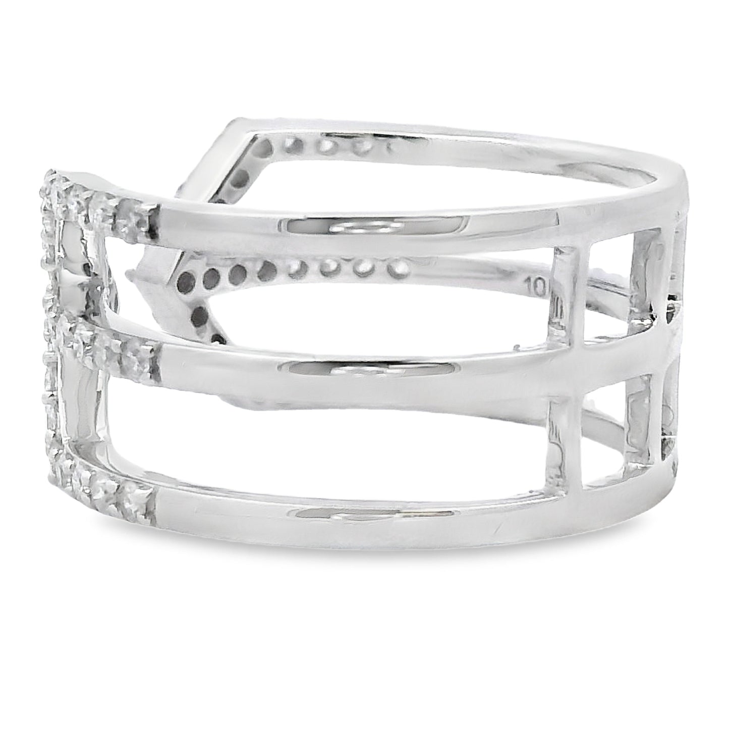 Genuine .50ct Diamond Ring 10KT White Gold