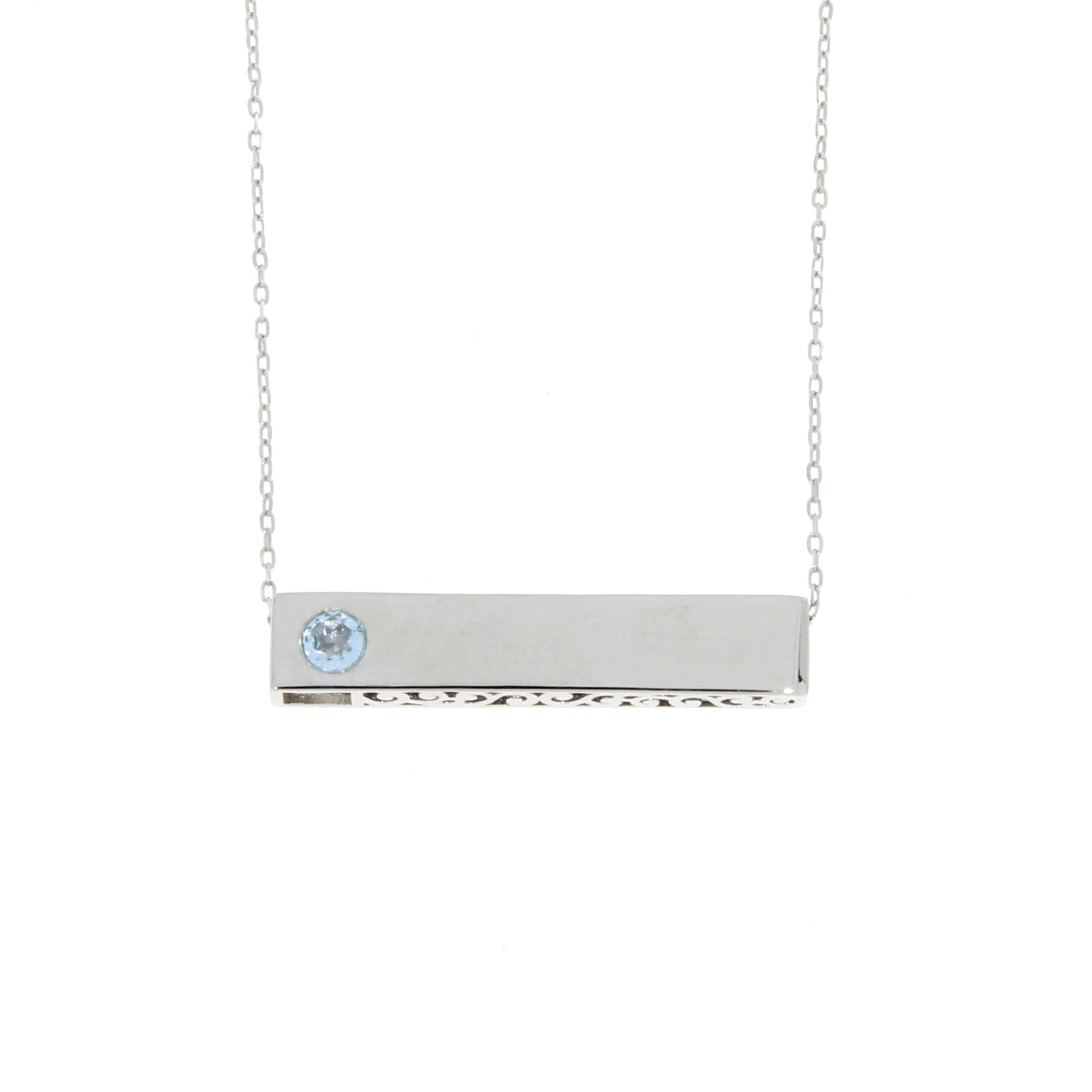 Natural Blue Topaz Fashion Pendants Sterling Silver