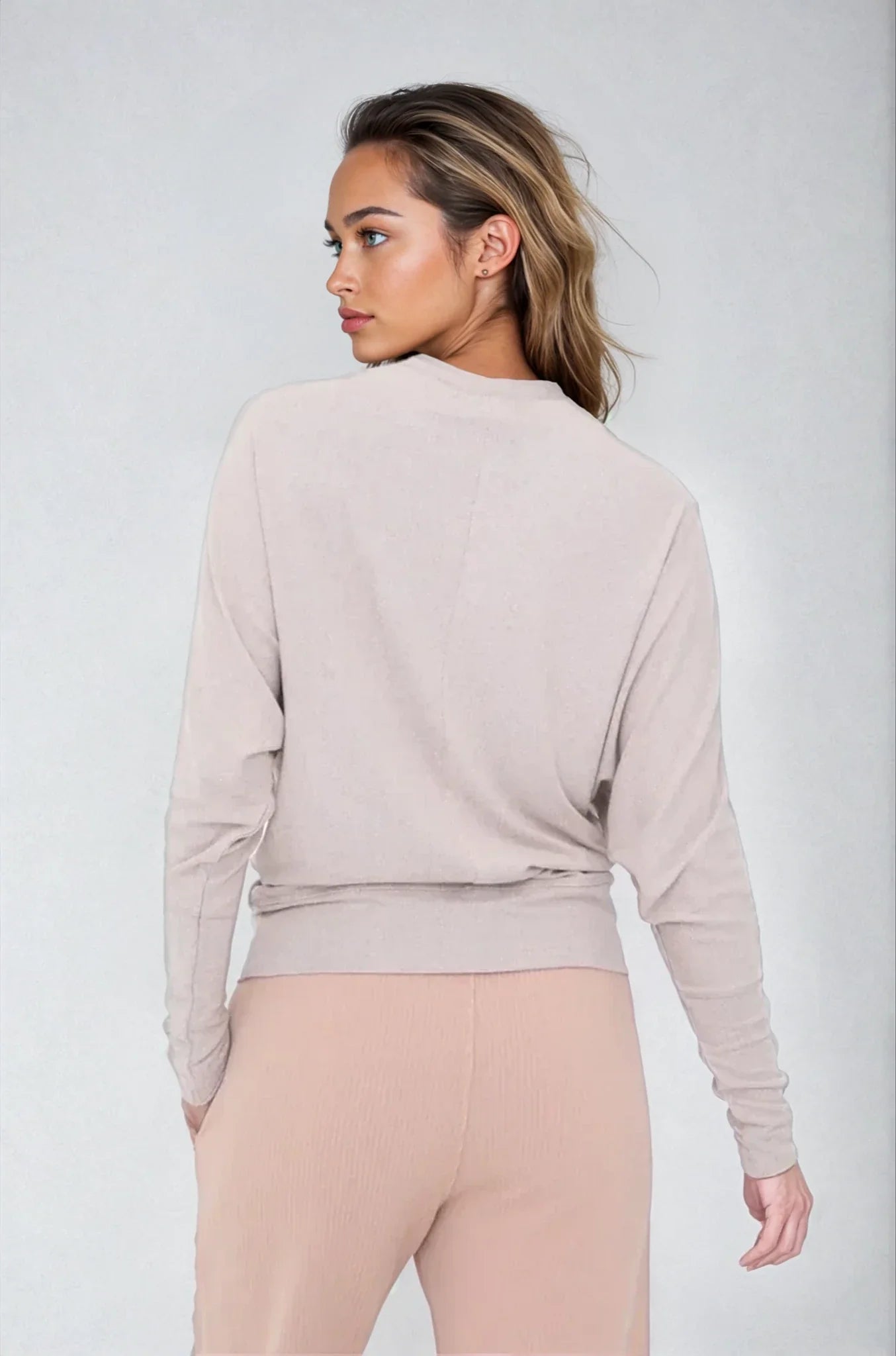 Ethereal Flow Dolman Top - Mocha