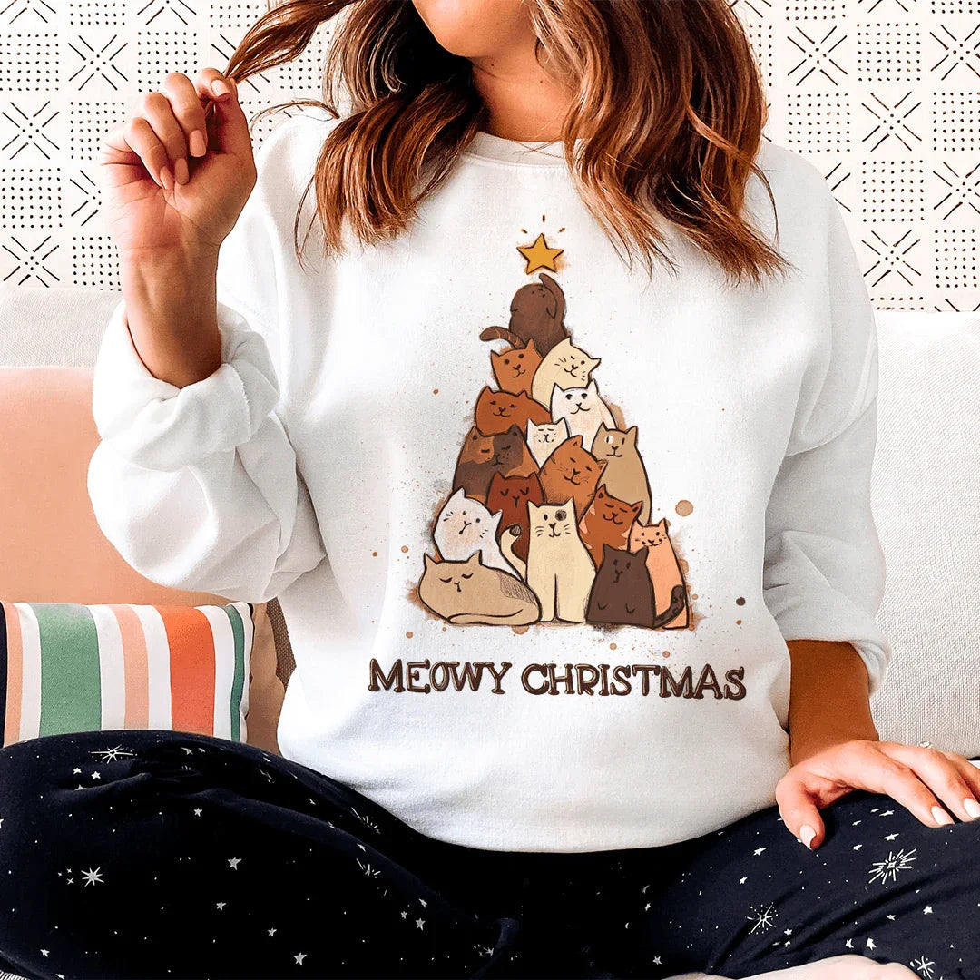Meowy Christmas Sweatshirt