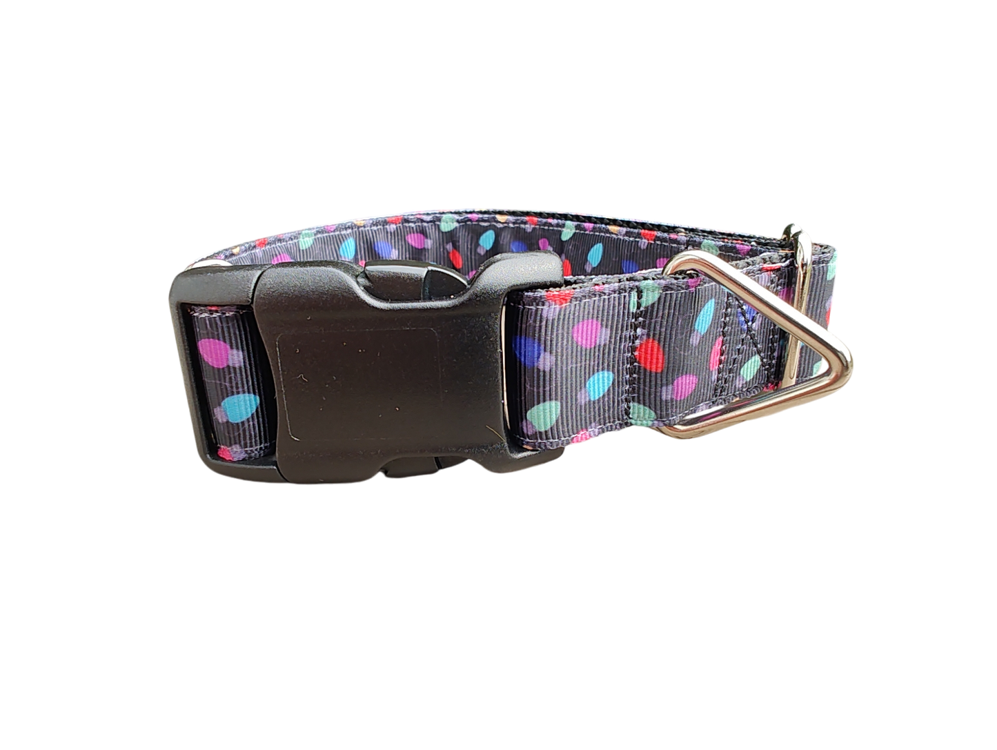 Christmas Lights Nylon Dog Collar