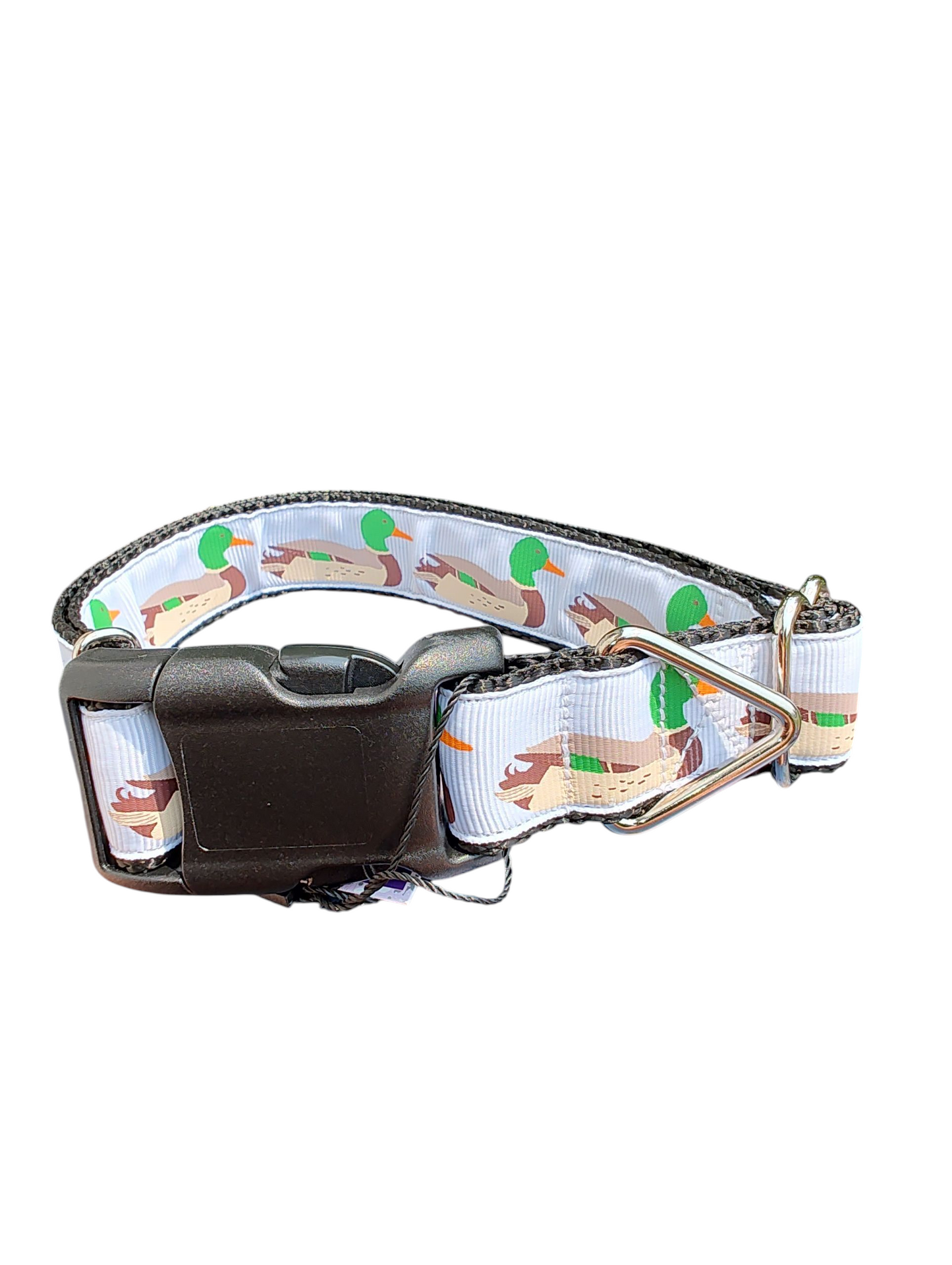 Swimming Ducks Nylon Dog Collar