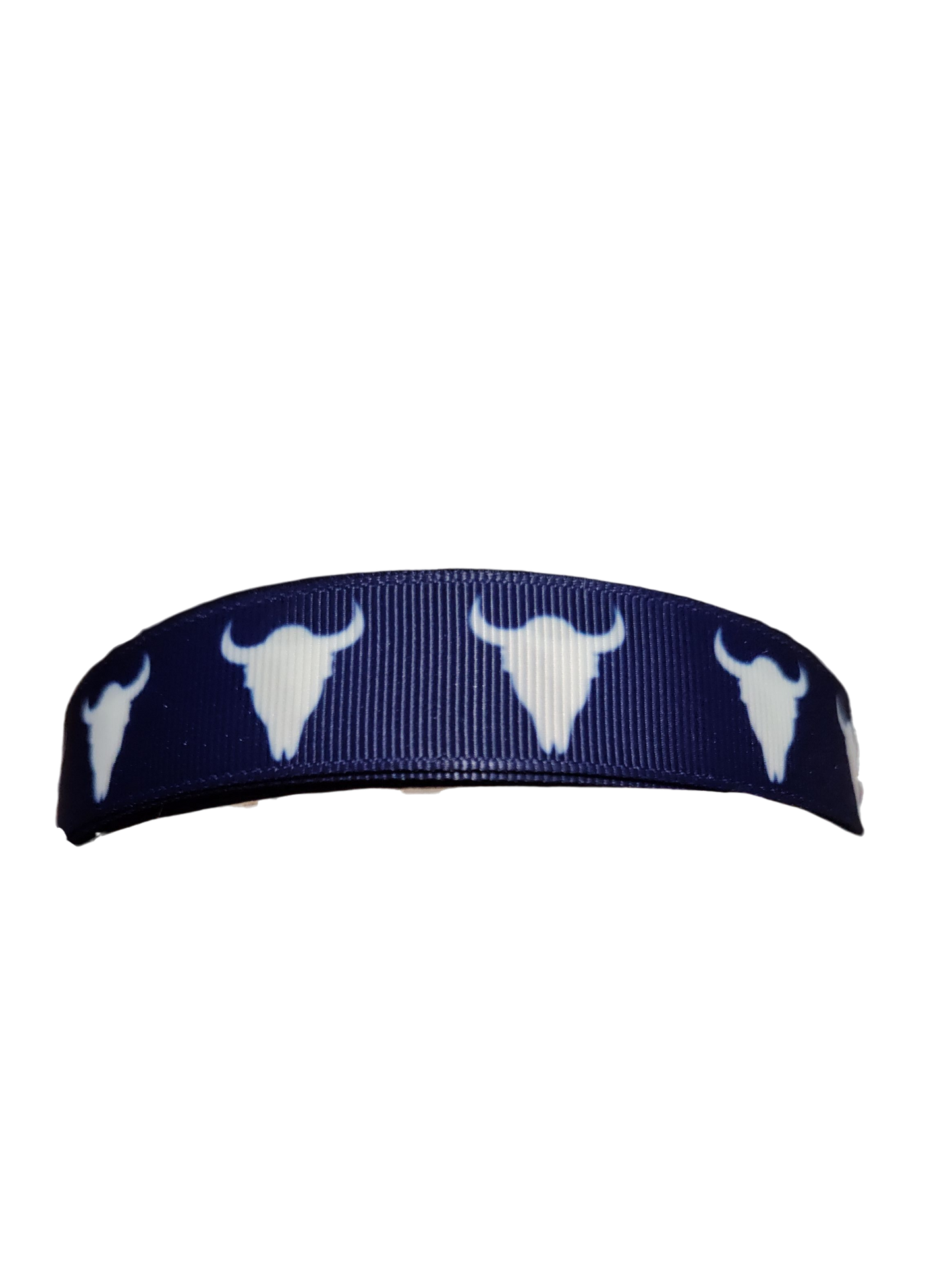Bull Skull Nylon Dog Collar