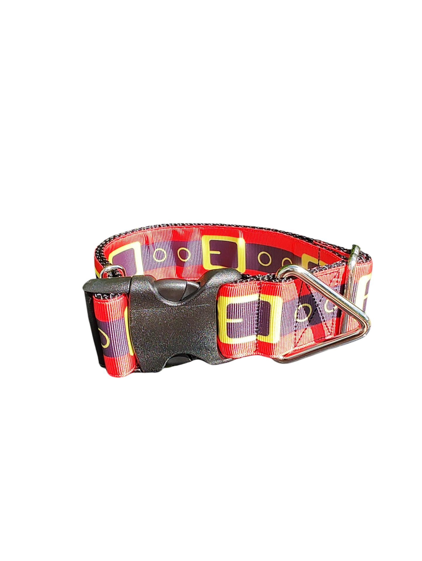 1.5" Wide Santa's Belt Nylon Dog Collar