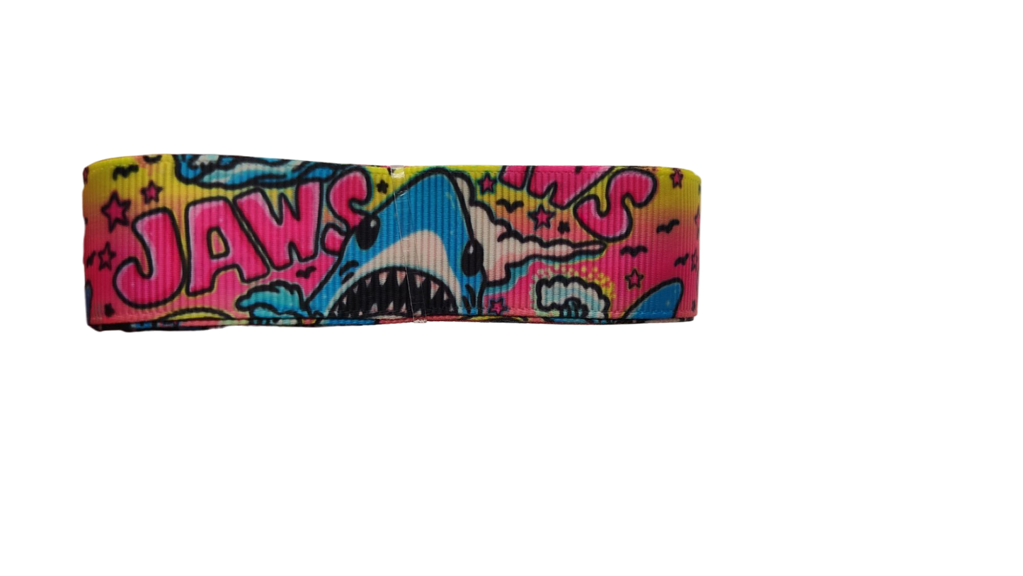 Jaws Pop Art Shark Nylon Dog Collar