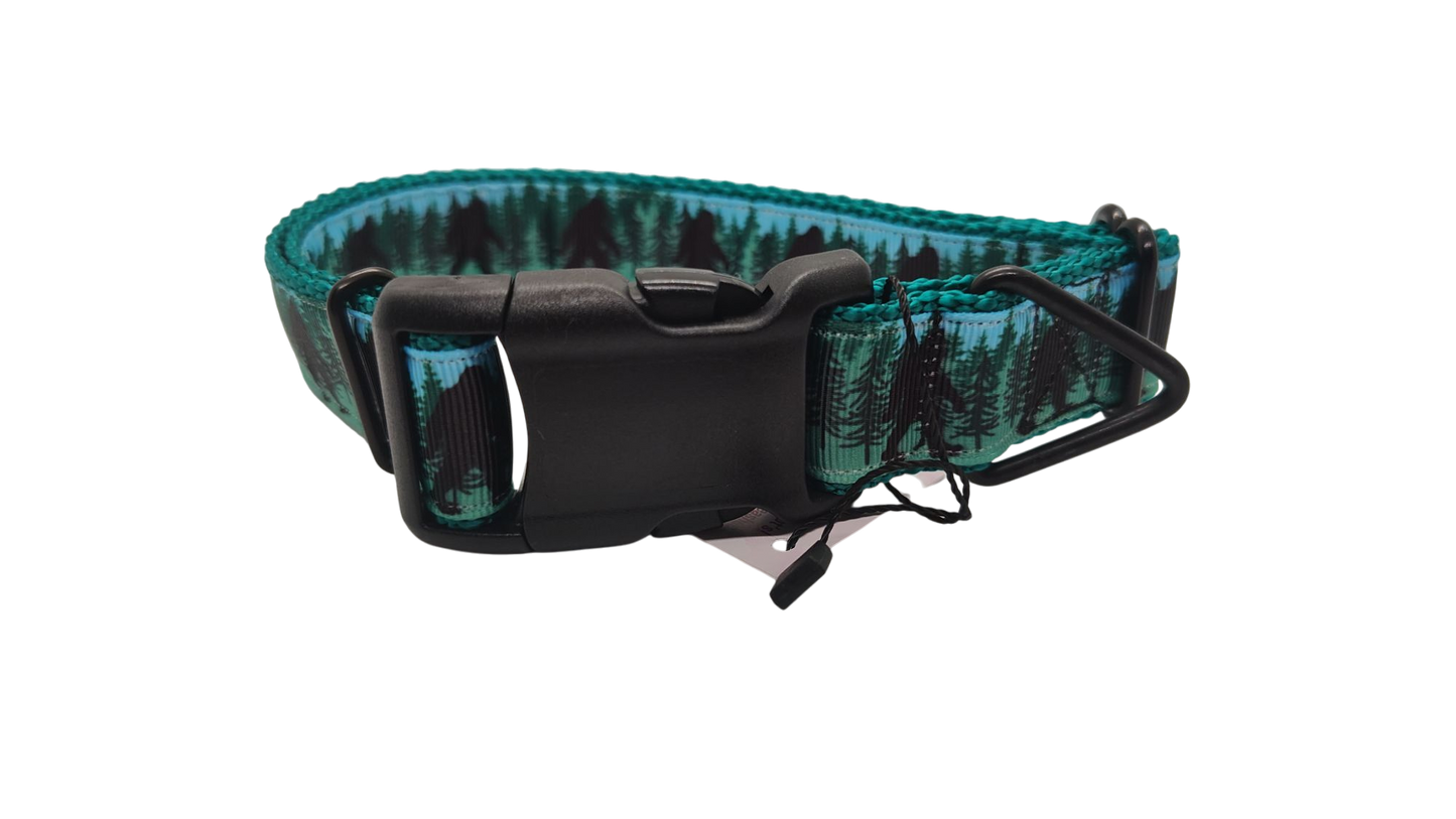 Bigfoot Forest Nylon Dog Collar