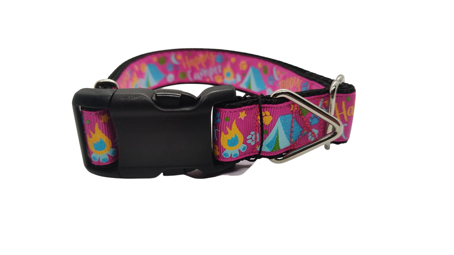 Happy Camper Nylon Dog Collar