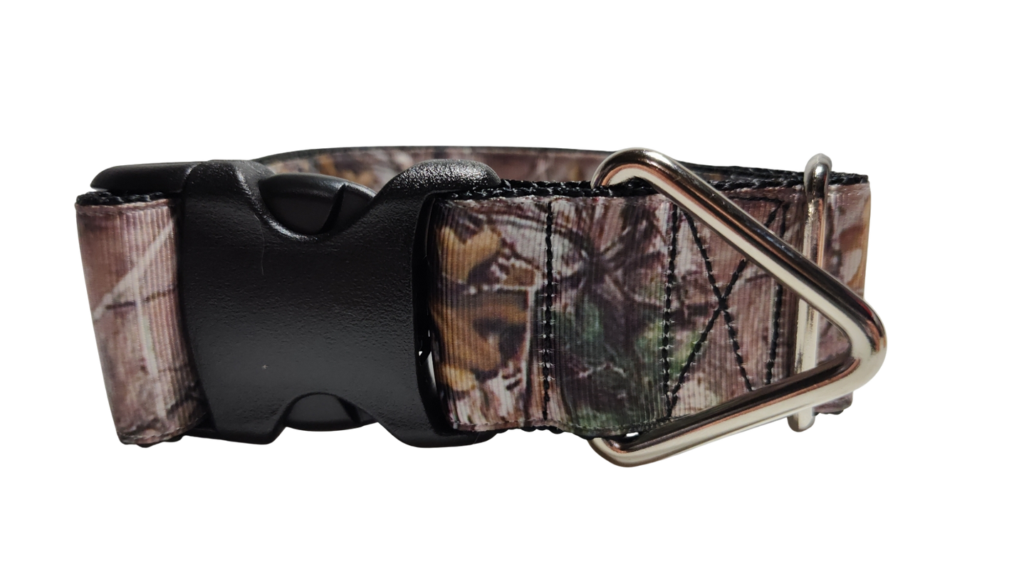 1.5" Wide Woods Camouflage Nylon Dog Collar