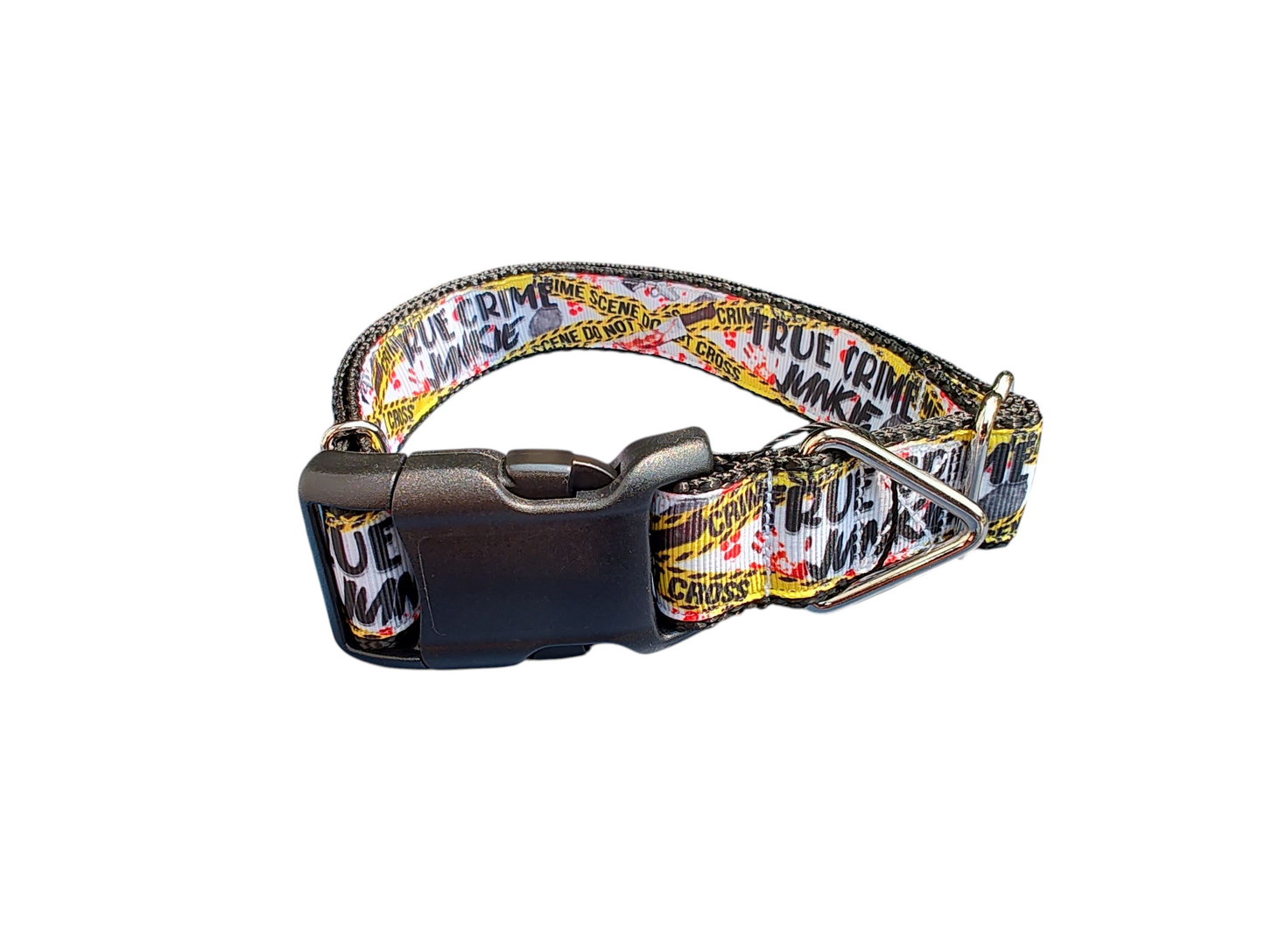 True Crime Junkie Nylon Dog Collar