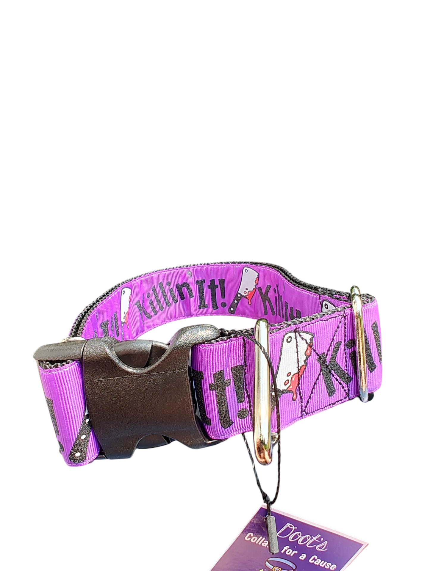 1.5" Wide Killin' It! Nylon Dog Collar