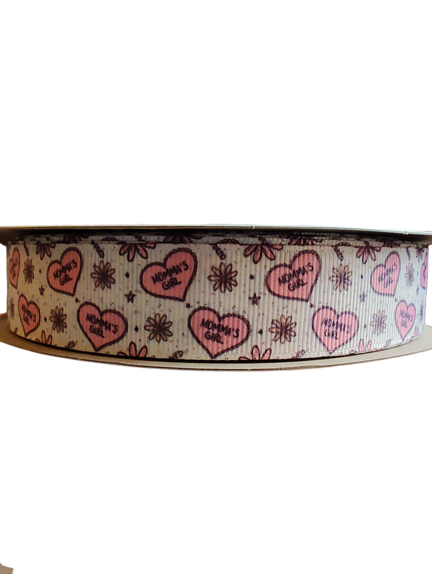 Momma's Girl Heart Nylon Dog Collar