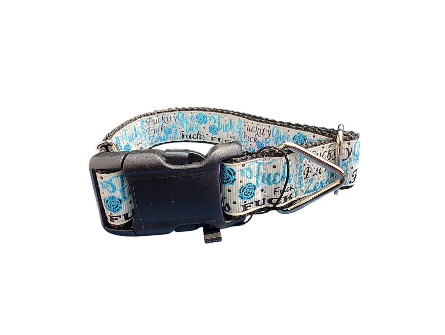 Give 2 Fucks Nylon Dog Collar