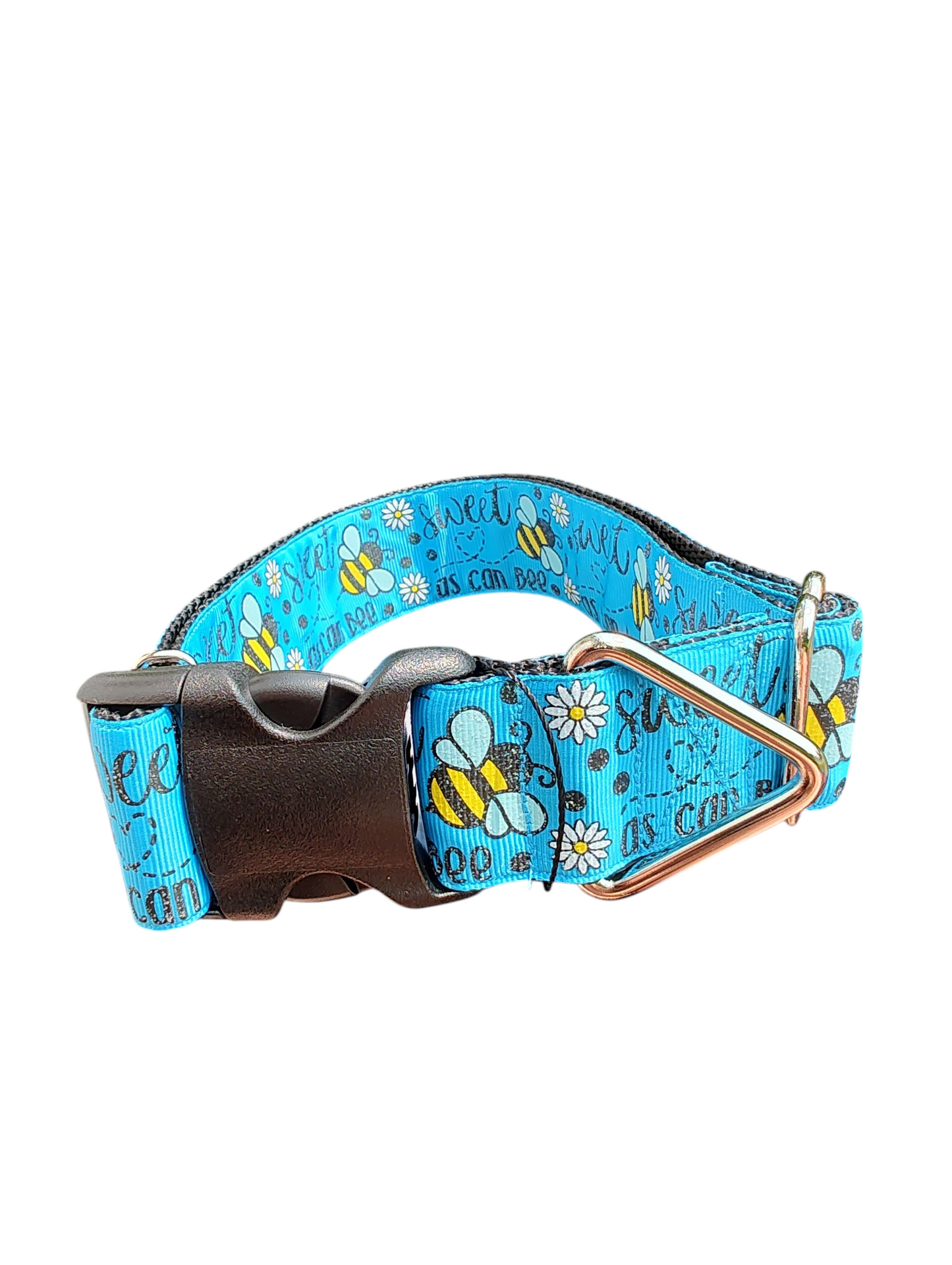 1.5" Wide Sweet As Can Bee Nylon Dog Collar