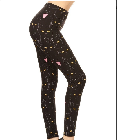 Cat Face- Yoga Leggings