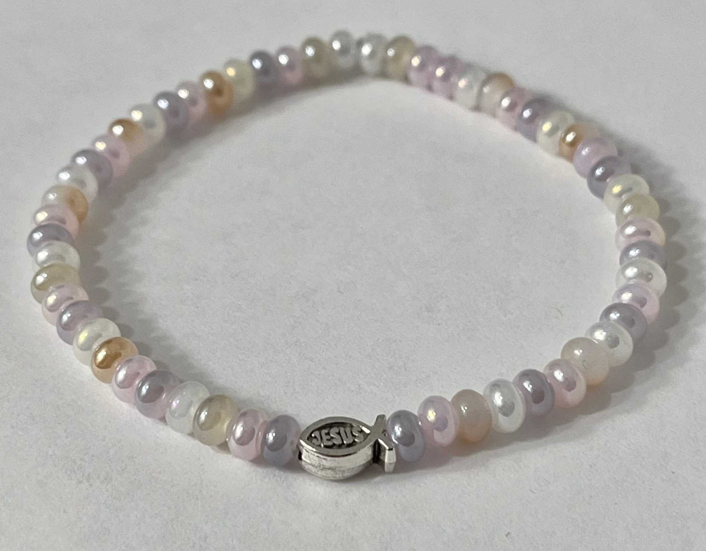 Bead Bracelet with Freshwater Shell & Pearl Beads