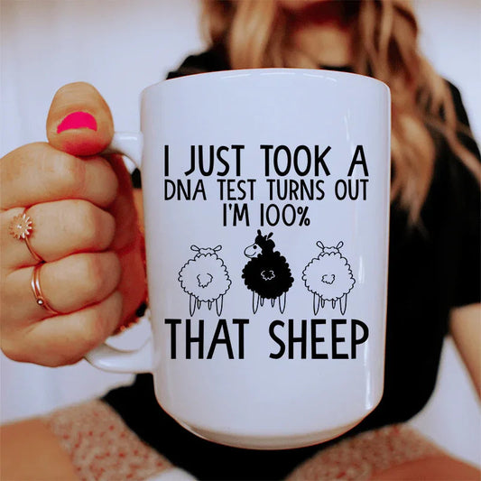 100% That Sheep Ceramic Mug 15 oz