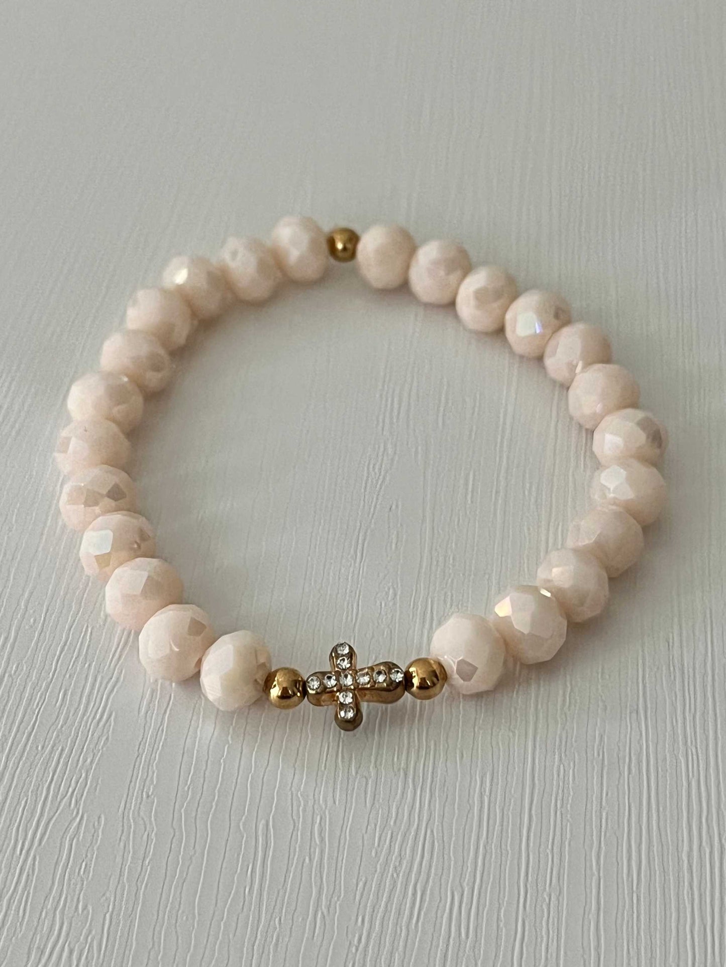 Cross Bead Bracelet Collection - Faith-Inspired Jewelry