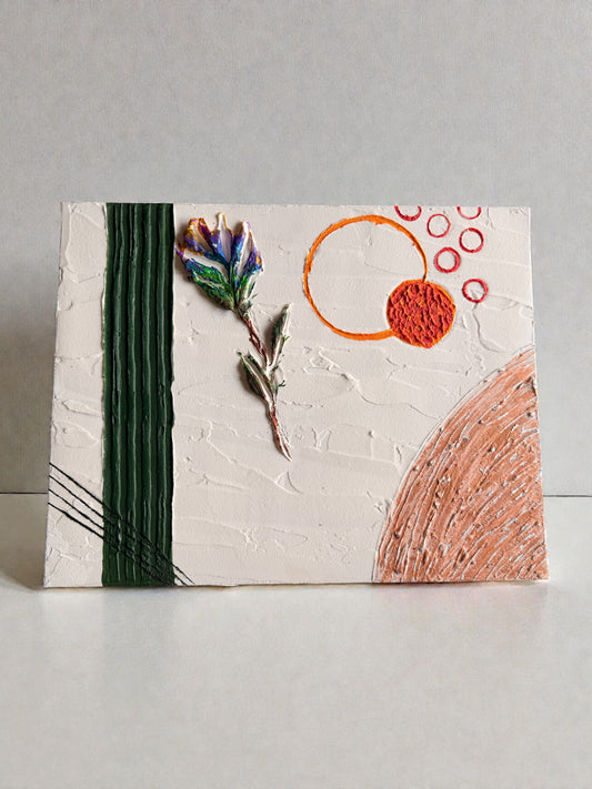 Abstract Plaster Painting