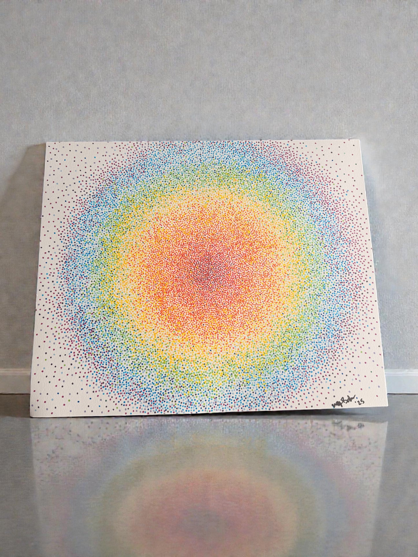 Rainbow Dot Art