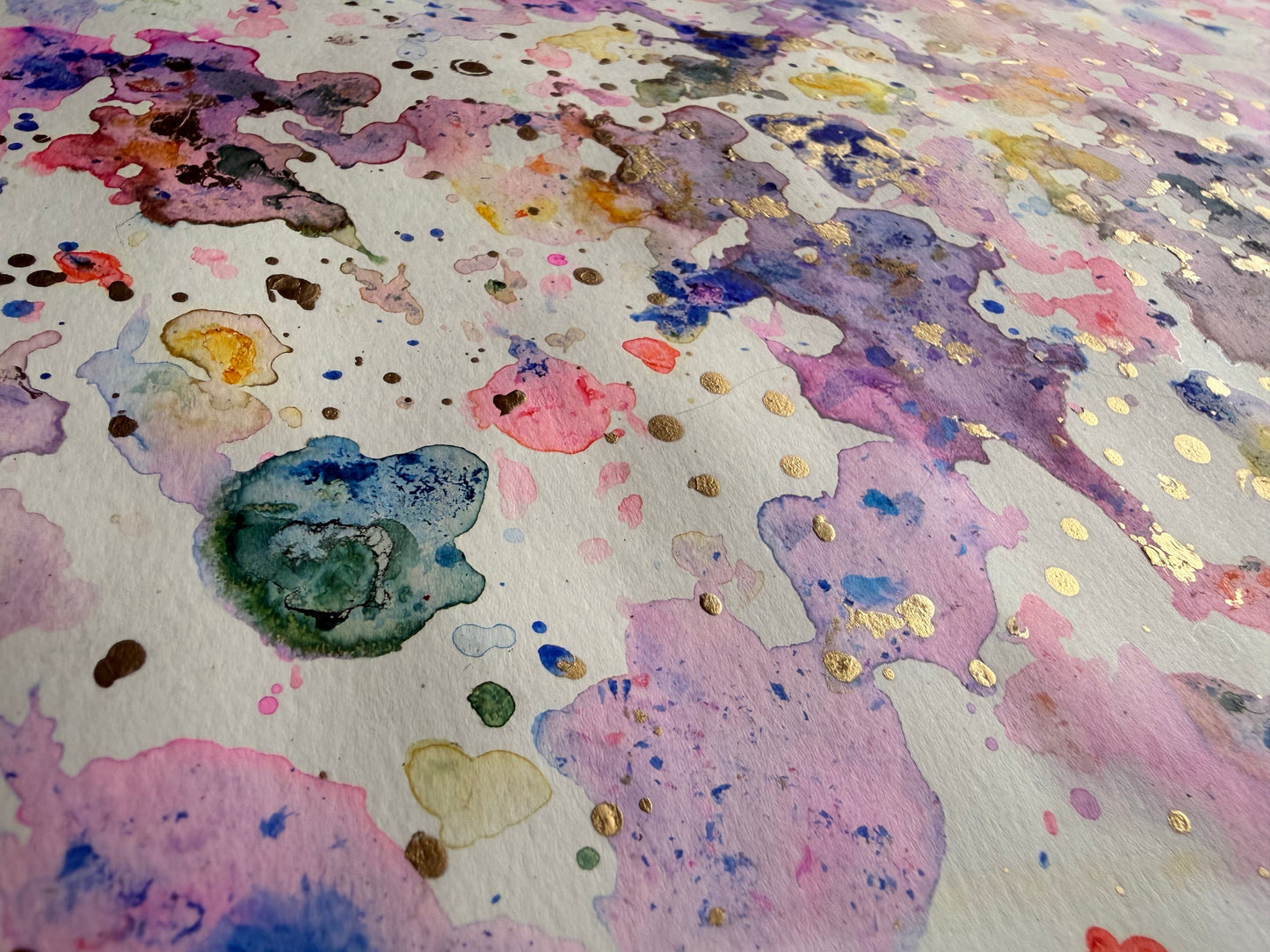 Pastel Rainbow Water Color Painting