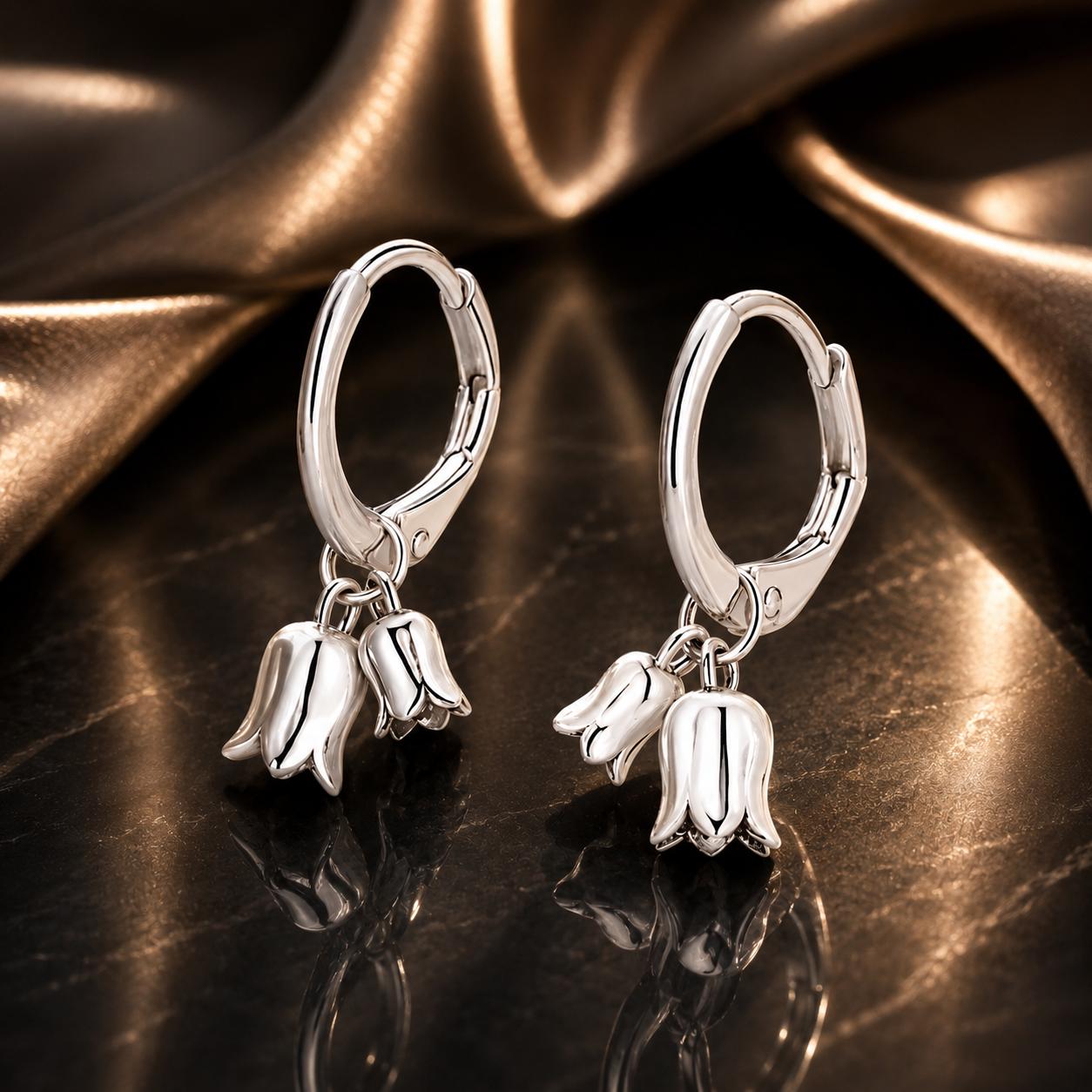 925 Sterling Silver Earrings for Women 20*10mm Oxidized Jewelry