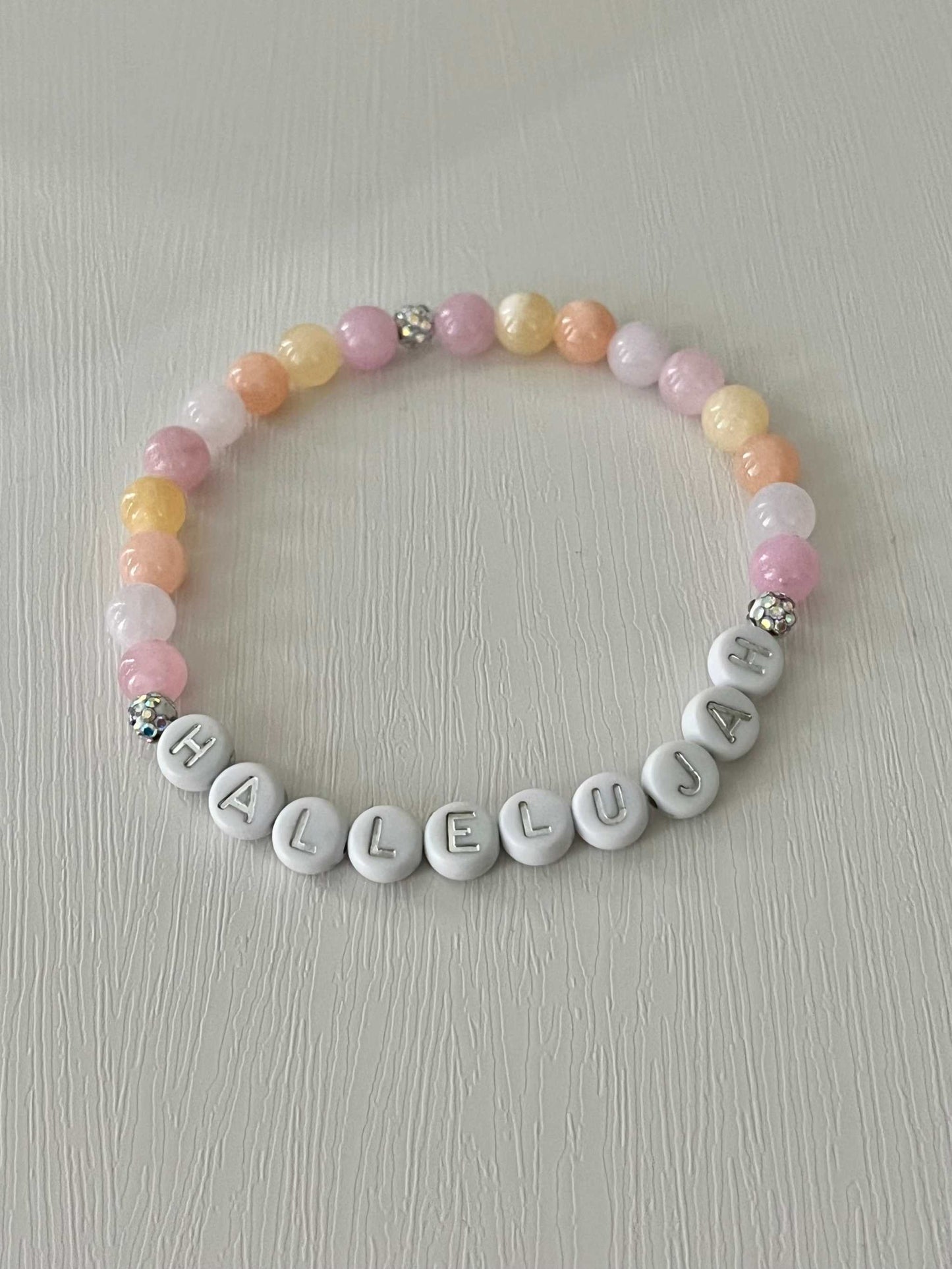 Bead Bracelet Hallelujah Multicolored Jade Design