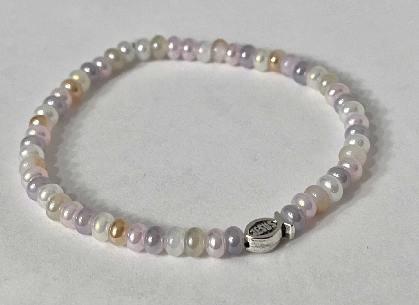 Bead Bracelet with Freshwater Shell & Pearl Beads