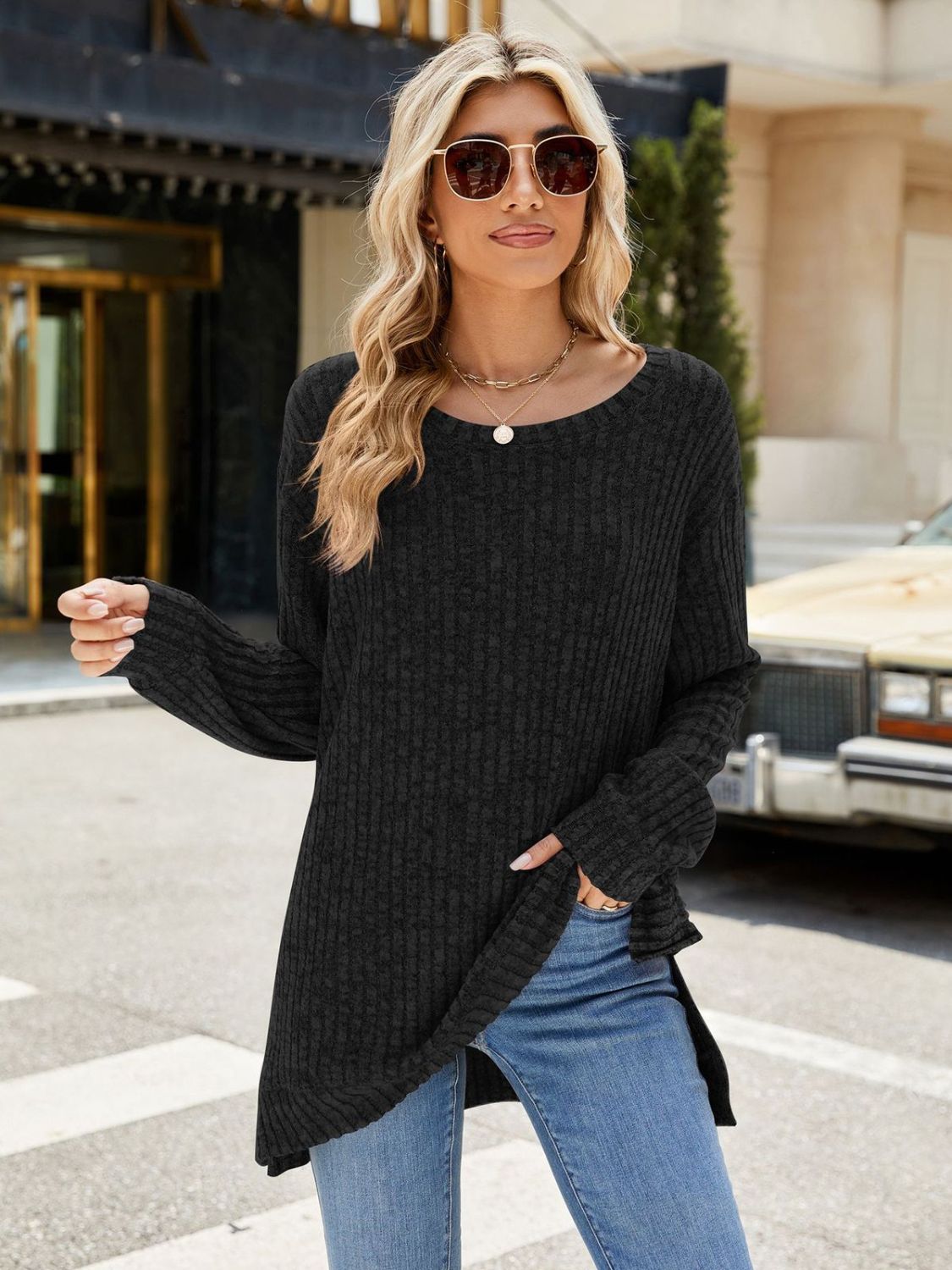 Round Neck Long Sleeve shirt