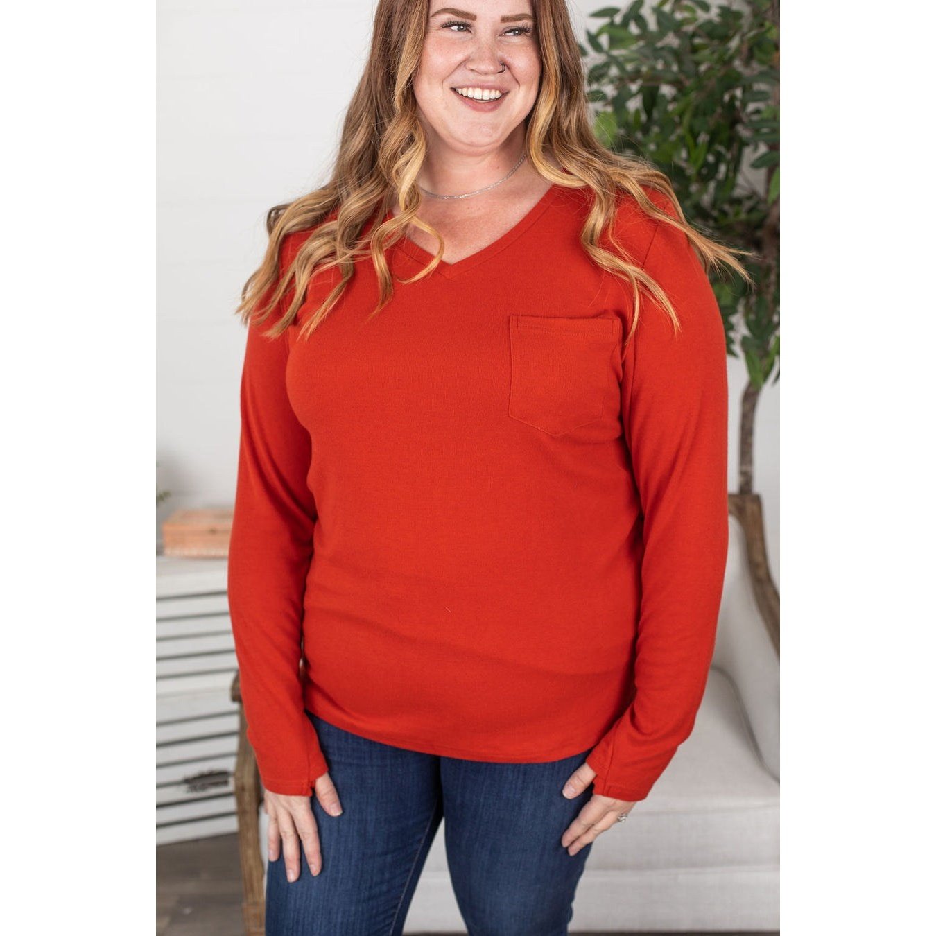 Pumpkin Spice Long Sleeve Shirt with Thumb Holes