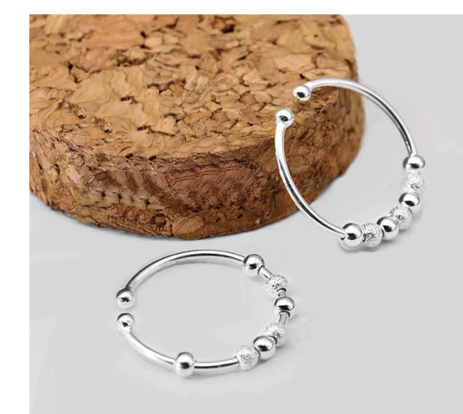 Sterling Silver Adjustable Fidget Ring – Dana's Secret Closet