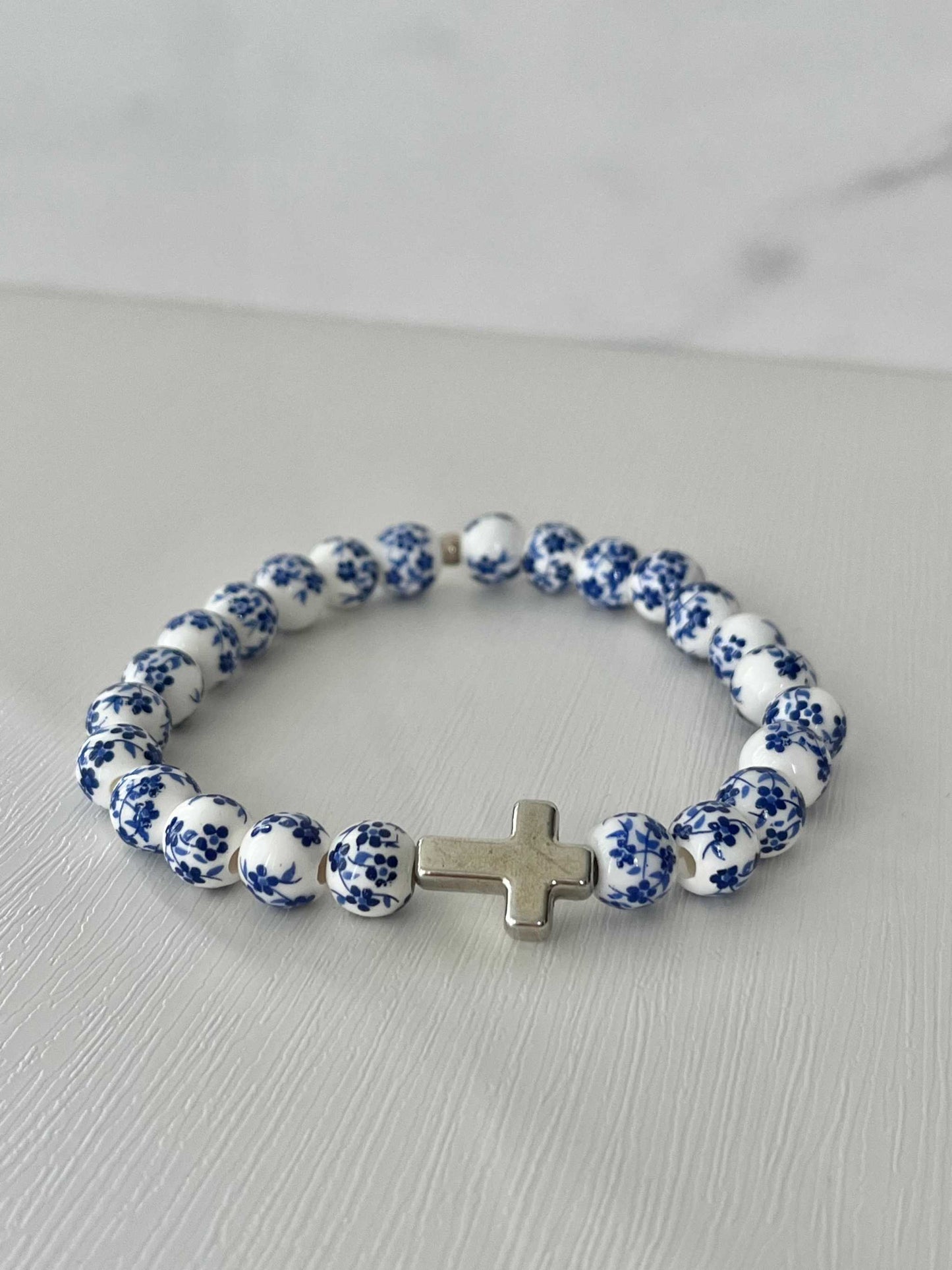 Cross Bead Bracelet Collection - Faith-Inspired Jewelry