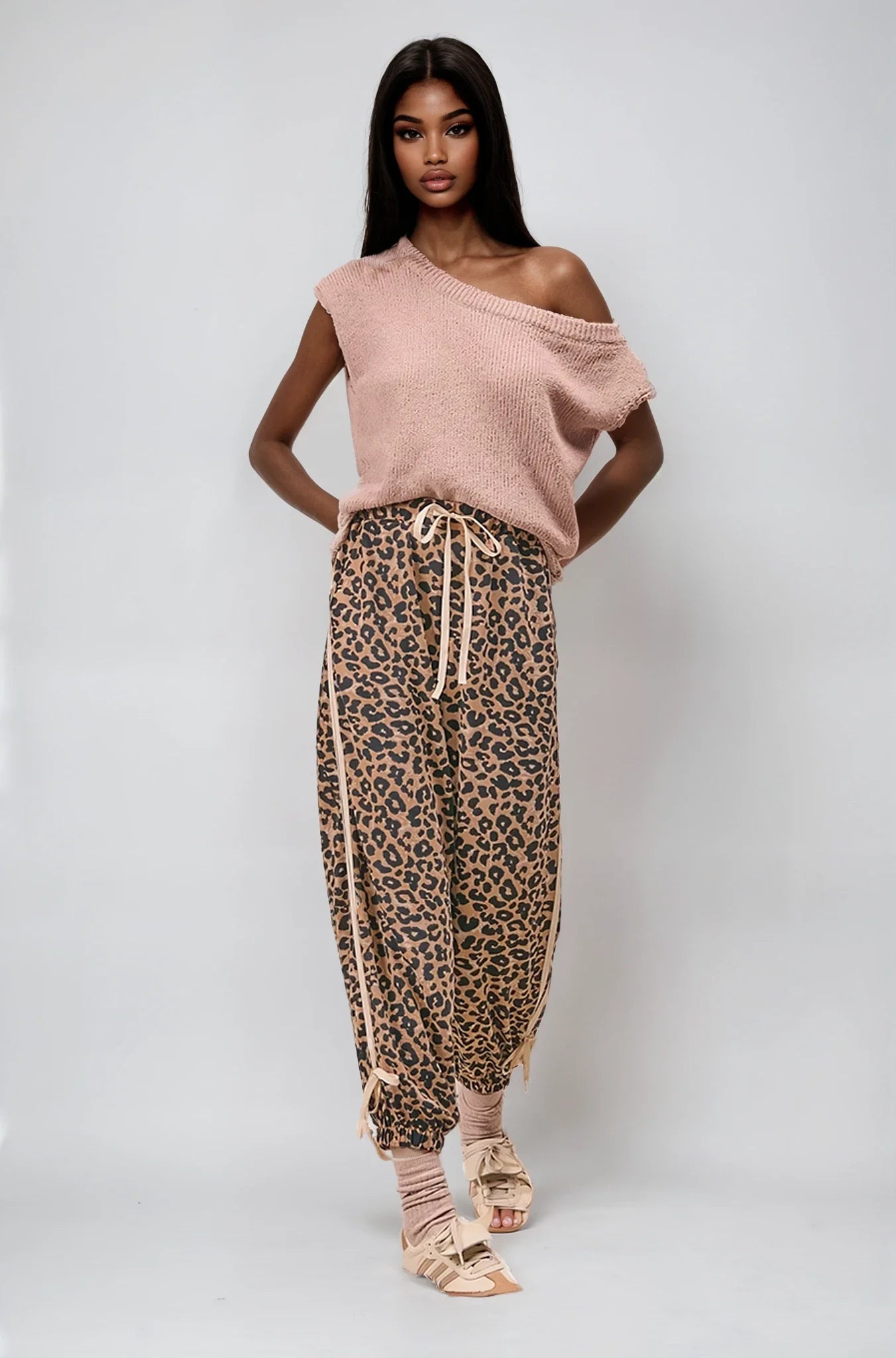 Wild Prowess Jogger – Leopard Luxe Waffle Knit