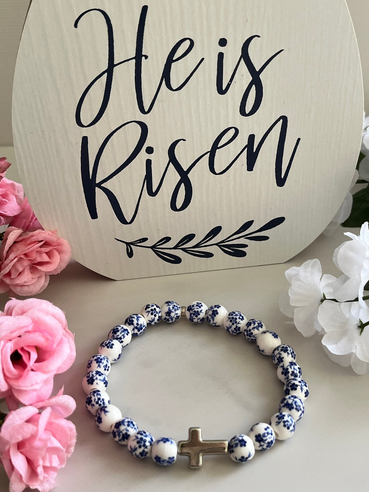 Cross Bead Bracelet Collection - Faith-Inspired Jewelry