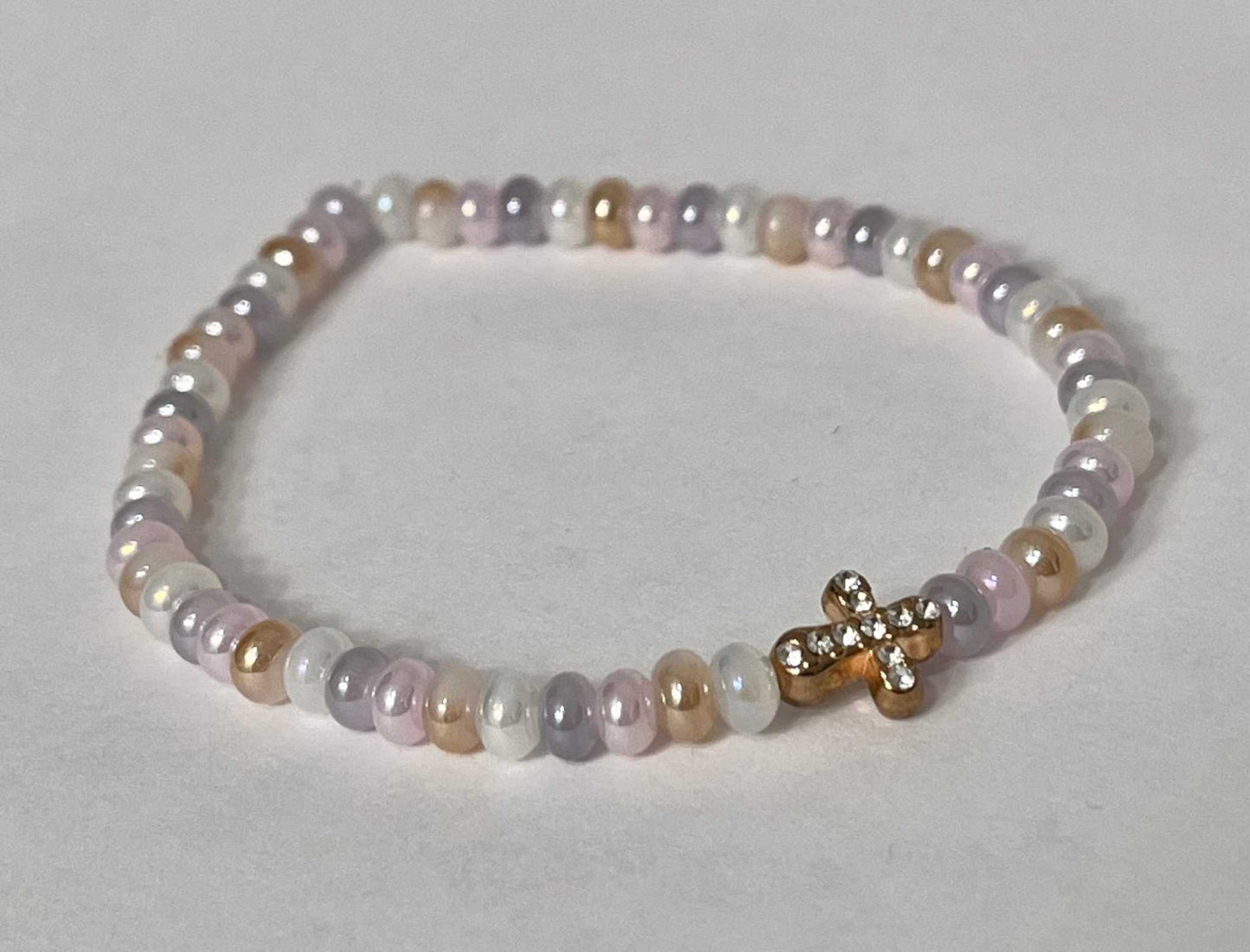Bead Bracelet with Freshwater Shell & Pearl Beads