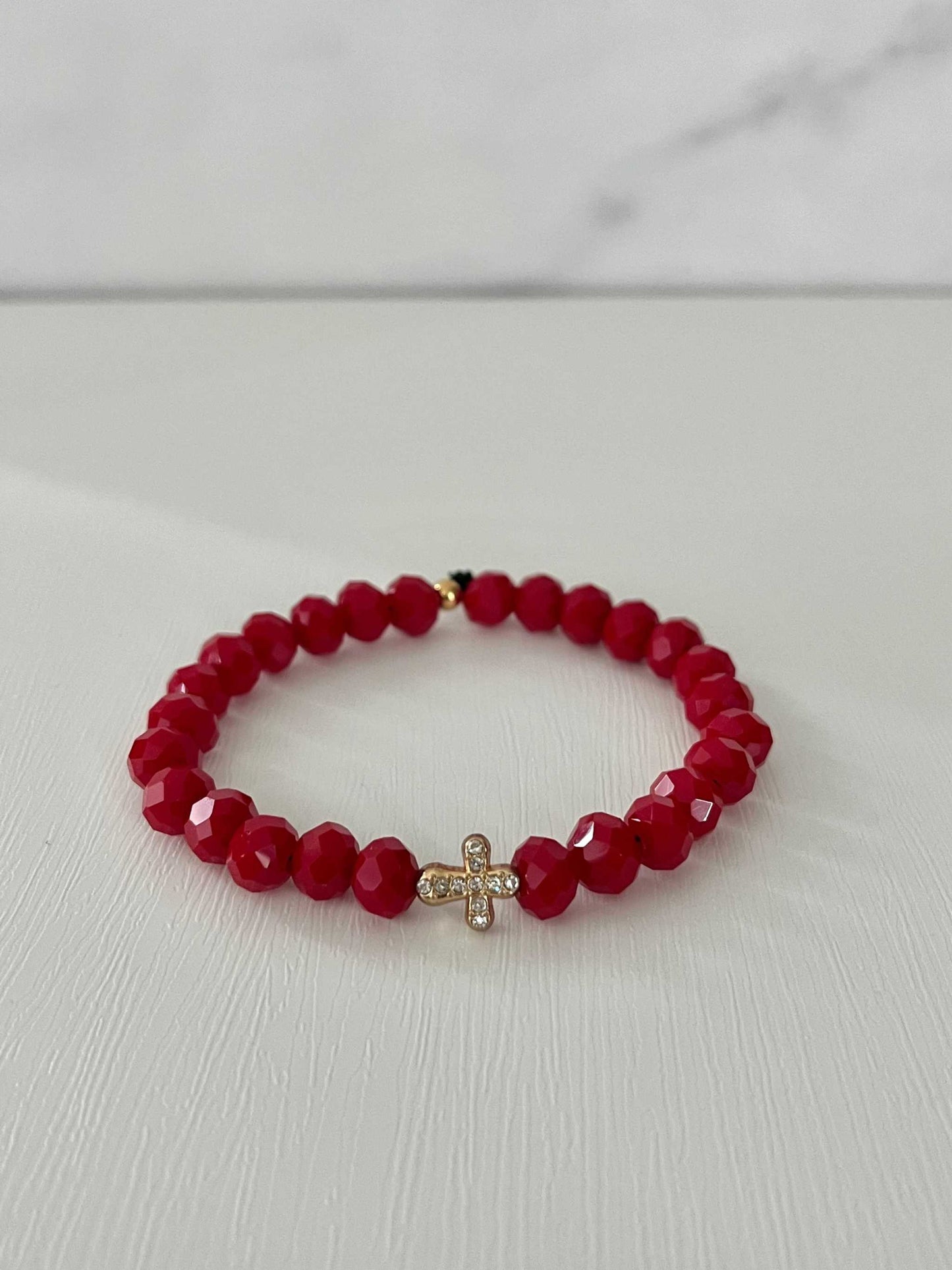 Cross Bead Bracelet Collection - Faith-Inspired Jewelry